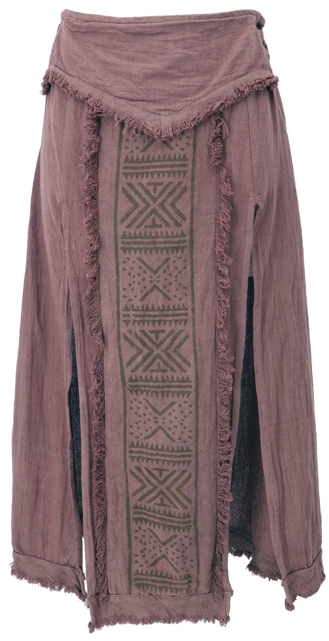 Guru-Shop Minirock Langer Boho Panel Skirt,