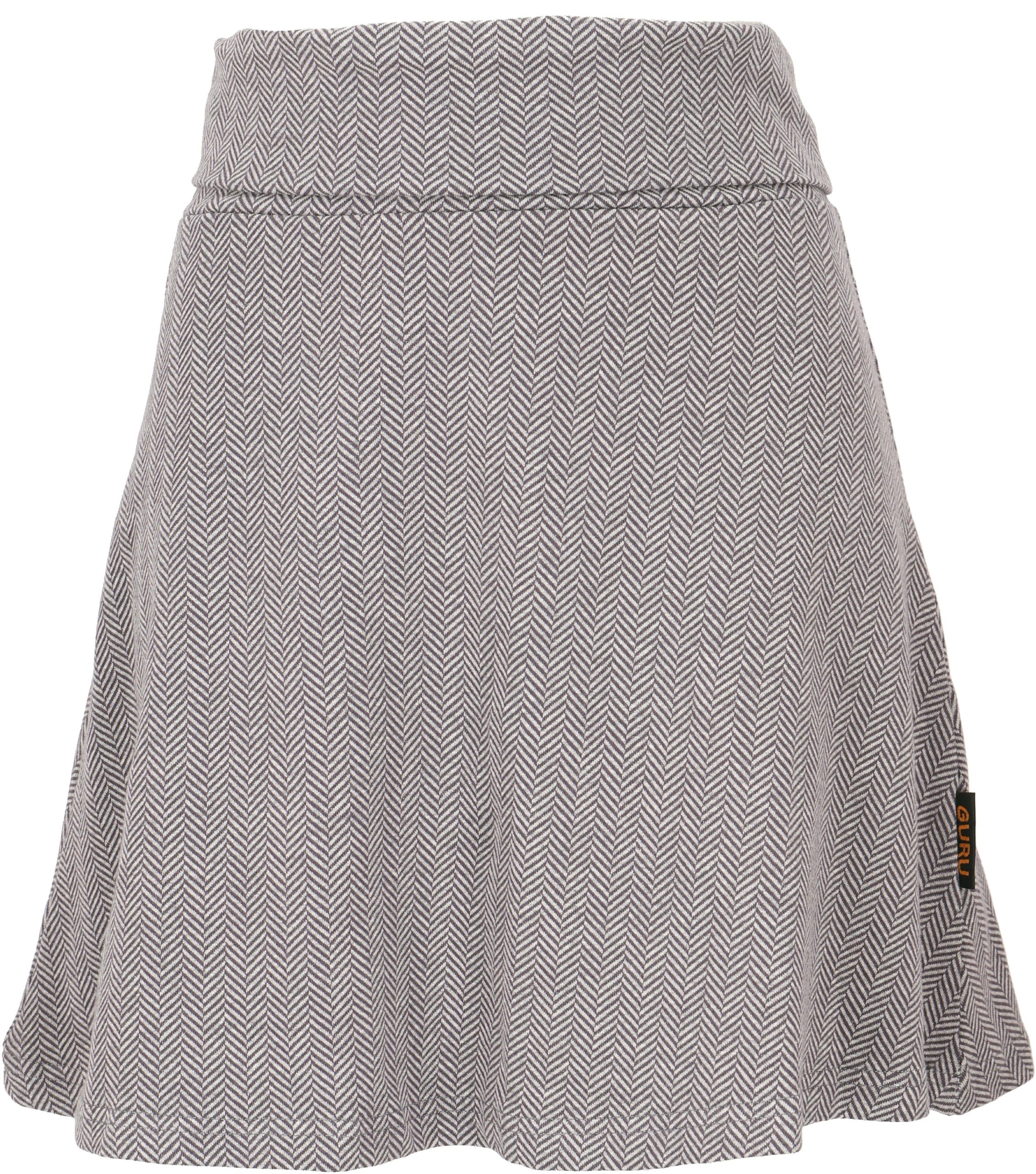 Guru-Shop Minirock Minirock aus Bio-Baumwolle, Boho