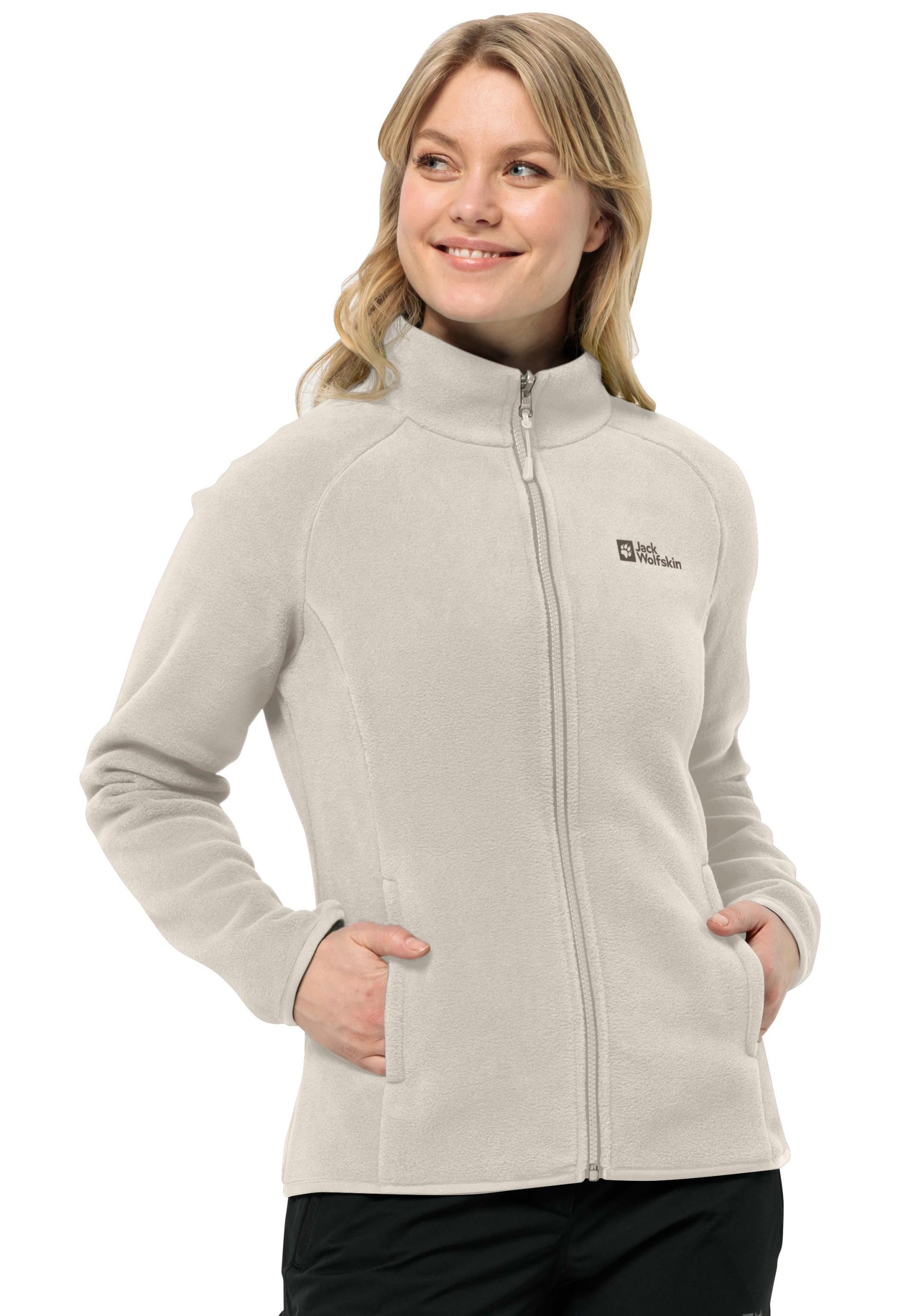 Jack Wolfskin Fleecejacke "MOONRISE FZ W" Atmungsaktiv, leicht, Übergangsjacke