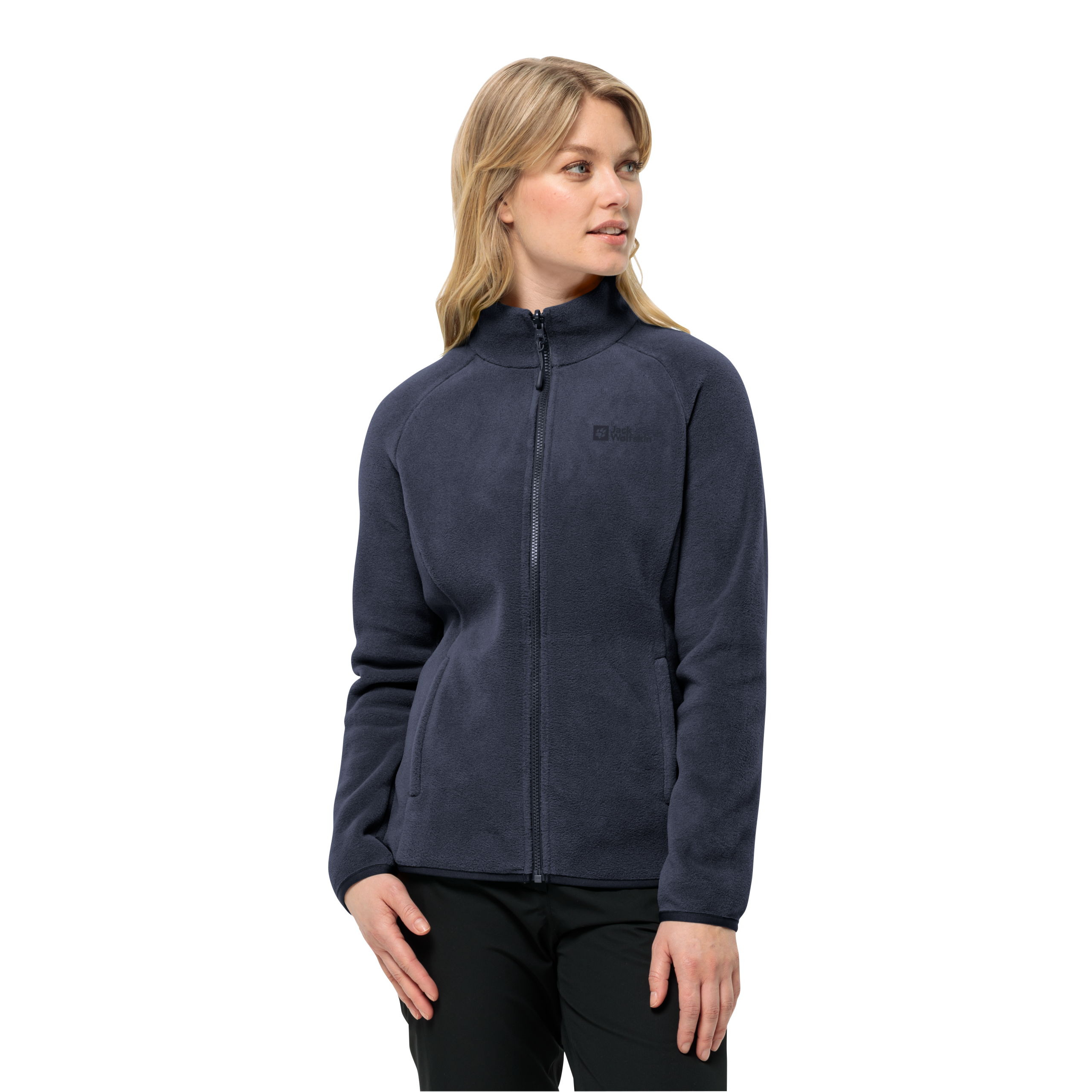 Jack Wolfskin Fleecejacke "MOONRISE FZ W" Atmungsaktiv, leicht, Übergangsjacke