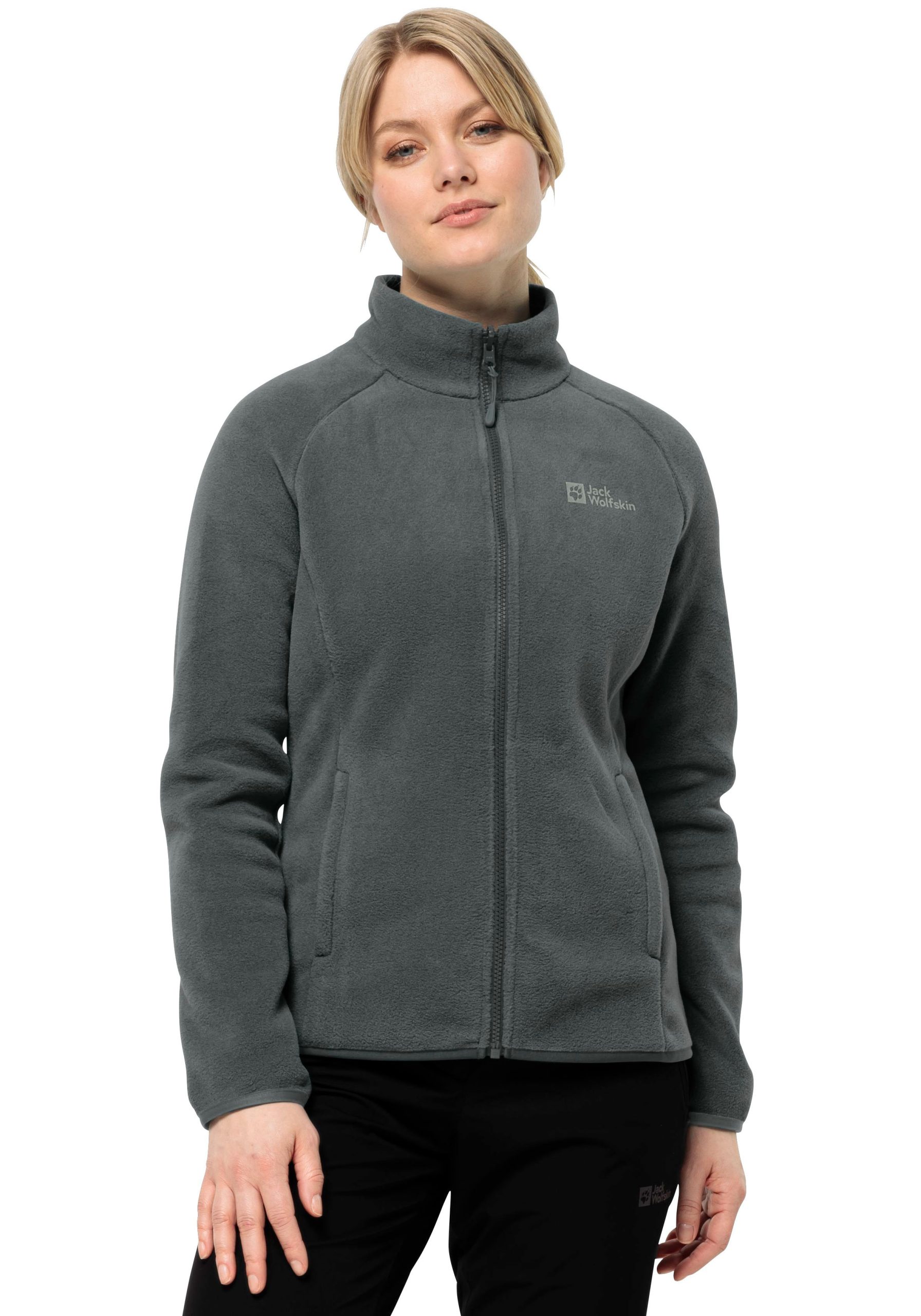 Jack Wolfskin Fleecejacke "MOONRISE FZ W" Atmungsaktiv, leicht, Übergangsjacke