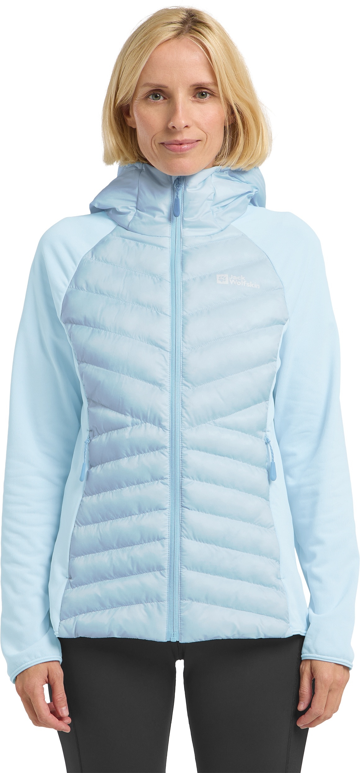 Jack Wolfskin Hybridjacke "ROUTEBURN PRO HYBRID W" mit Kapuze