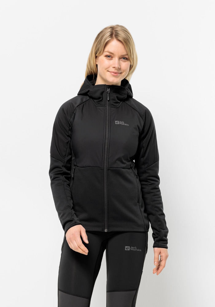 Jack Wolfskin Kapuzenfleecejacke "ALPGRAT PRO INS FZ W" mit Kapuze