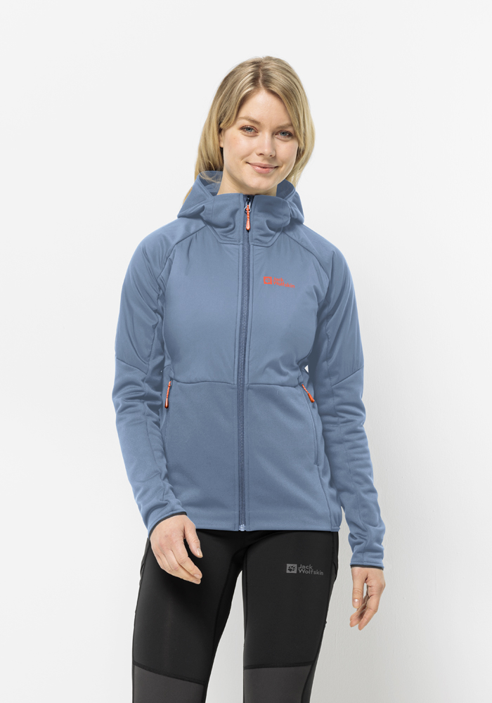 Jack Wolfskin Kapuzenfleecejacke "ALPGRAT PRO INS FZ W" mit Kapuze