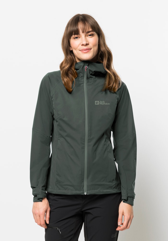 Jack Wolfskin Outdoorjacke "HIGHEST PEAK JACKET W" mit Kapuze