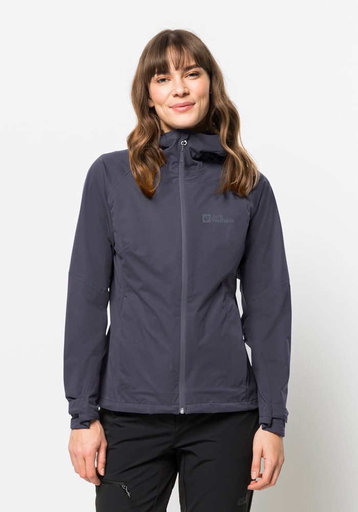 Jack Wolfskin Outdoorjacke "HIGHEST PEAK JACKET W" mit Kapuze