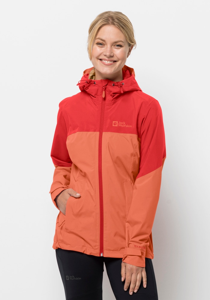 Jack Wolfskin Outdoorjacke "WEILTAL 2L JKT W" mit Kapuze