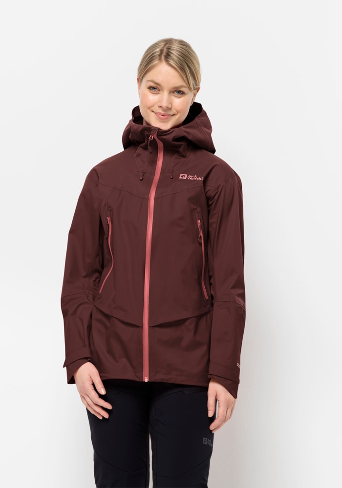 Jack Wolfskin Skijacke "ALPSPITZE PRO 3L JKT W" mit Kapuze