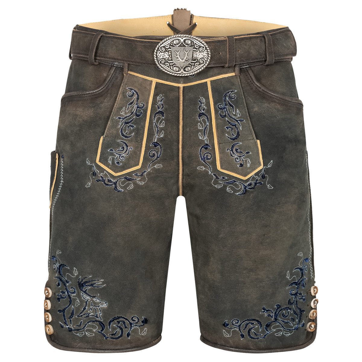 Krüger Trachtenlederhose Ismael Herren (1-tlg) Trachtenlederhose,