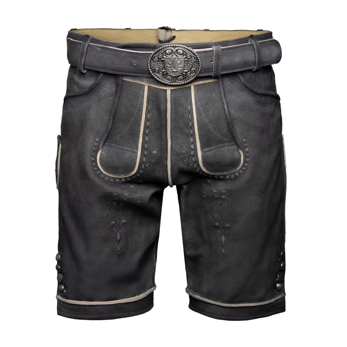 Krüger Trachtenlederhose Kuno mit Gürtel Herren