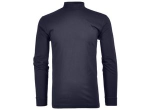 Langarm Basic Stehkragen Regular Fit Herren Longsleeve