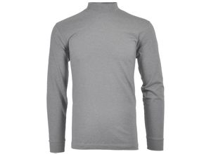 Langarm Basic Stehkragen Regular Fit Herren Longsleeve
