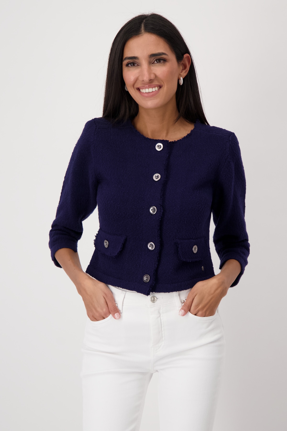 Monari Strickjacke mit Knöpfen