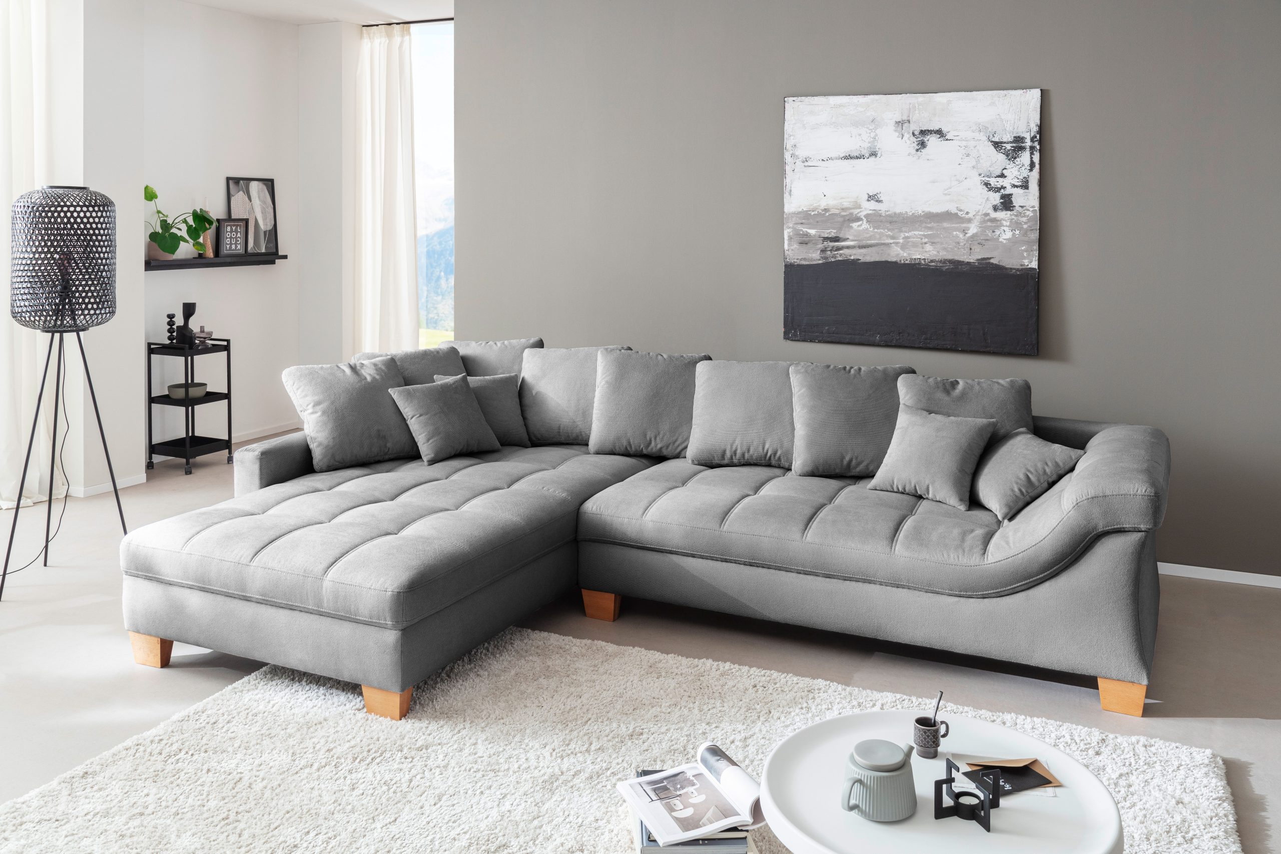 Mr. Couch Ecksofa "Bologna, L-Form, mit Kaltschaum" bis 140 kg pro Sitzplatz belastbar