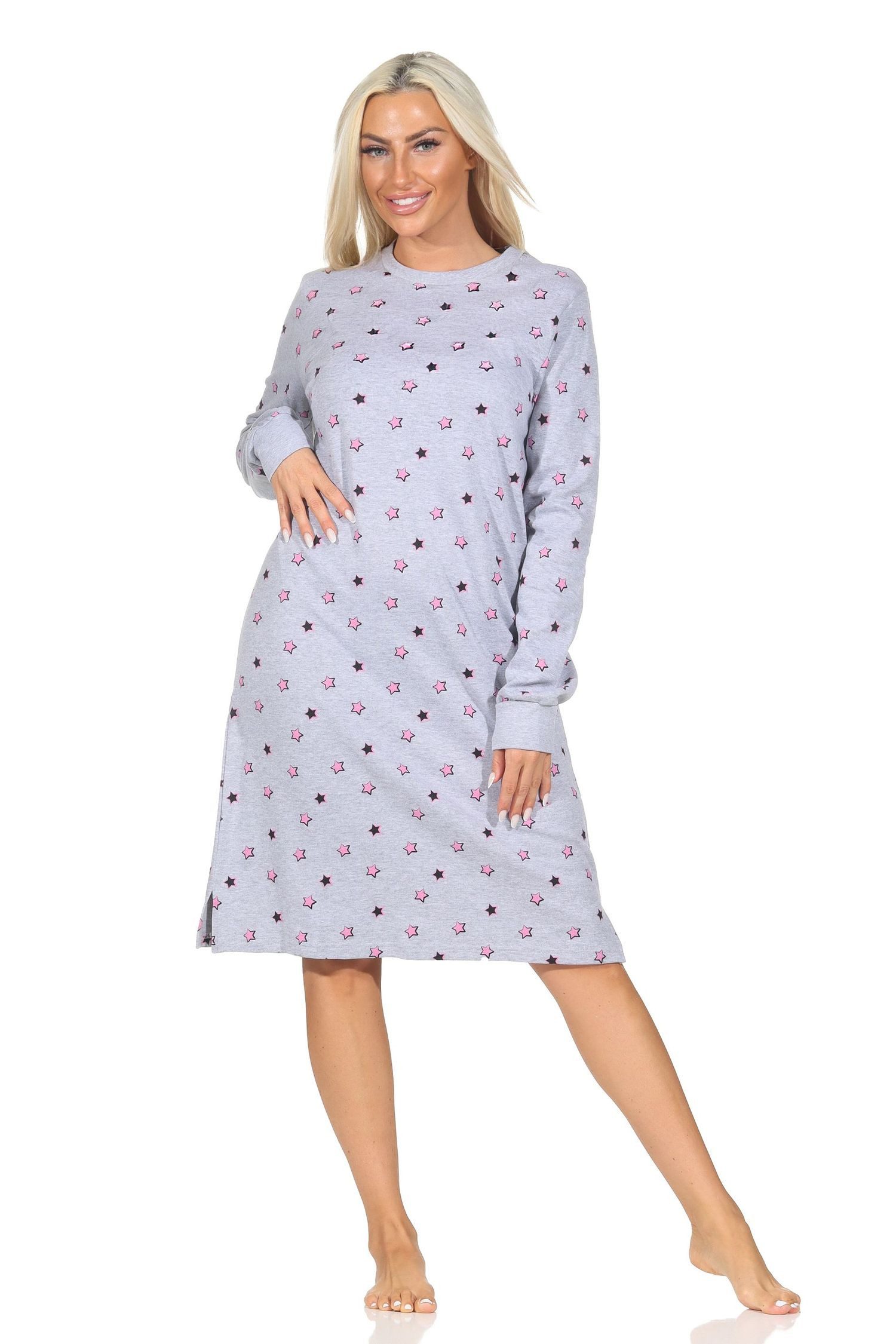 Normann Nachthemd Normann Damen Nachthemd Kuschel