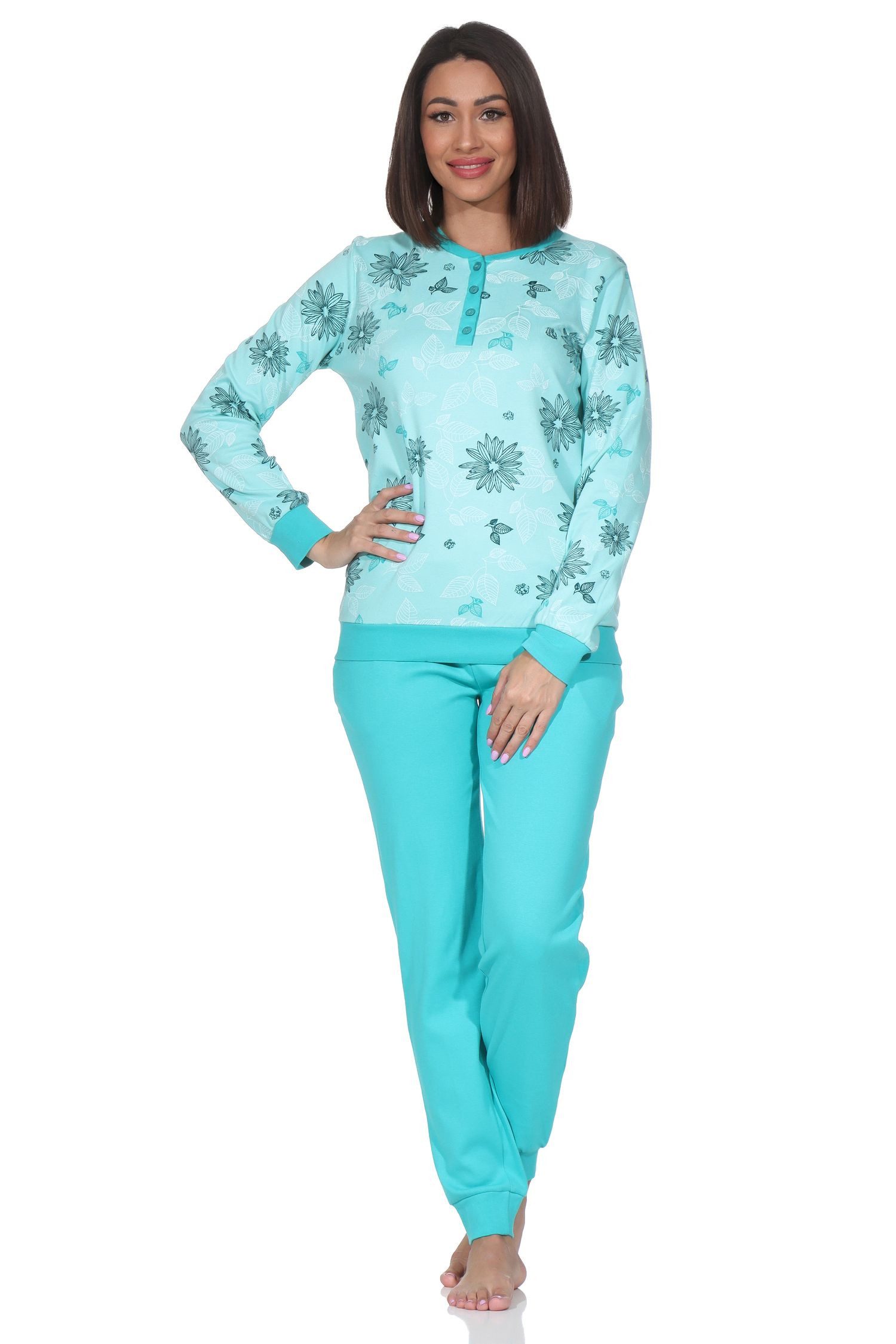 Normann Pyjama Normann Damen Interlock Pyjama