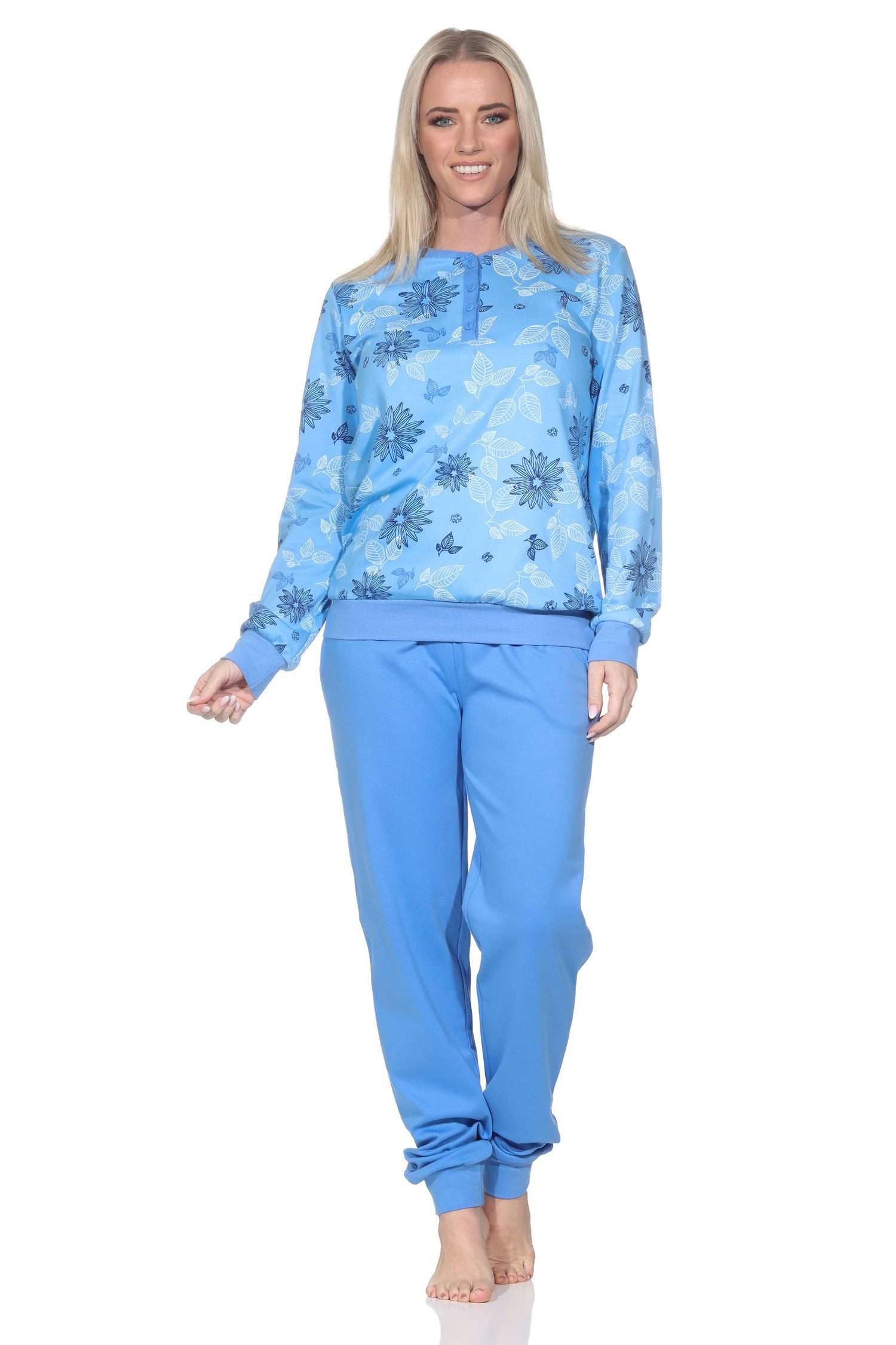 Normann Pyjama Normann Damen Interlock Pyjama