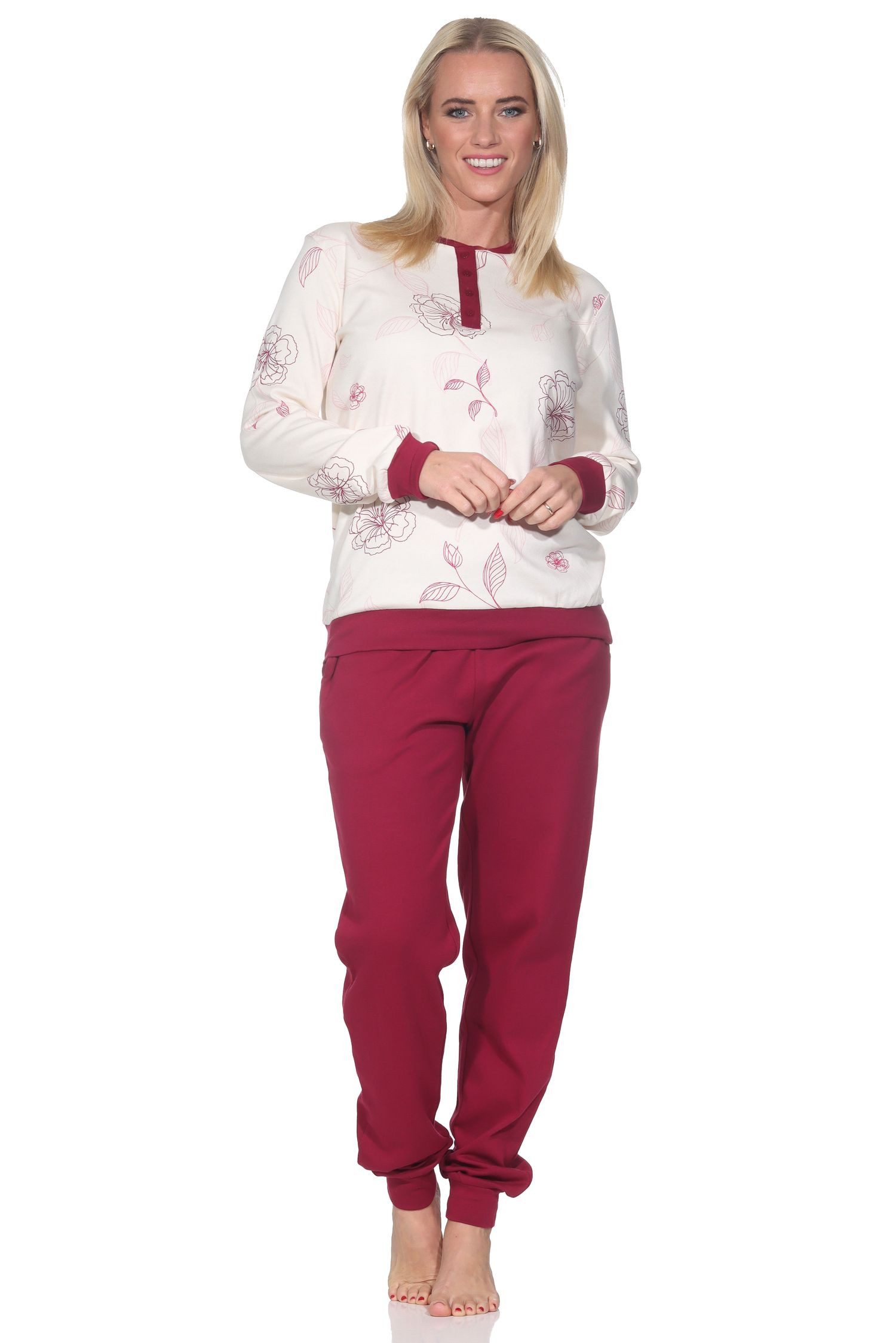 Normann Pyjama Normann Damen Interlock Pyjama