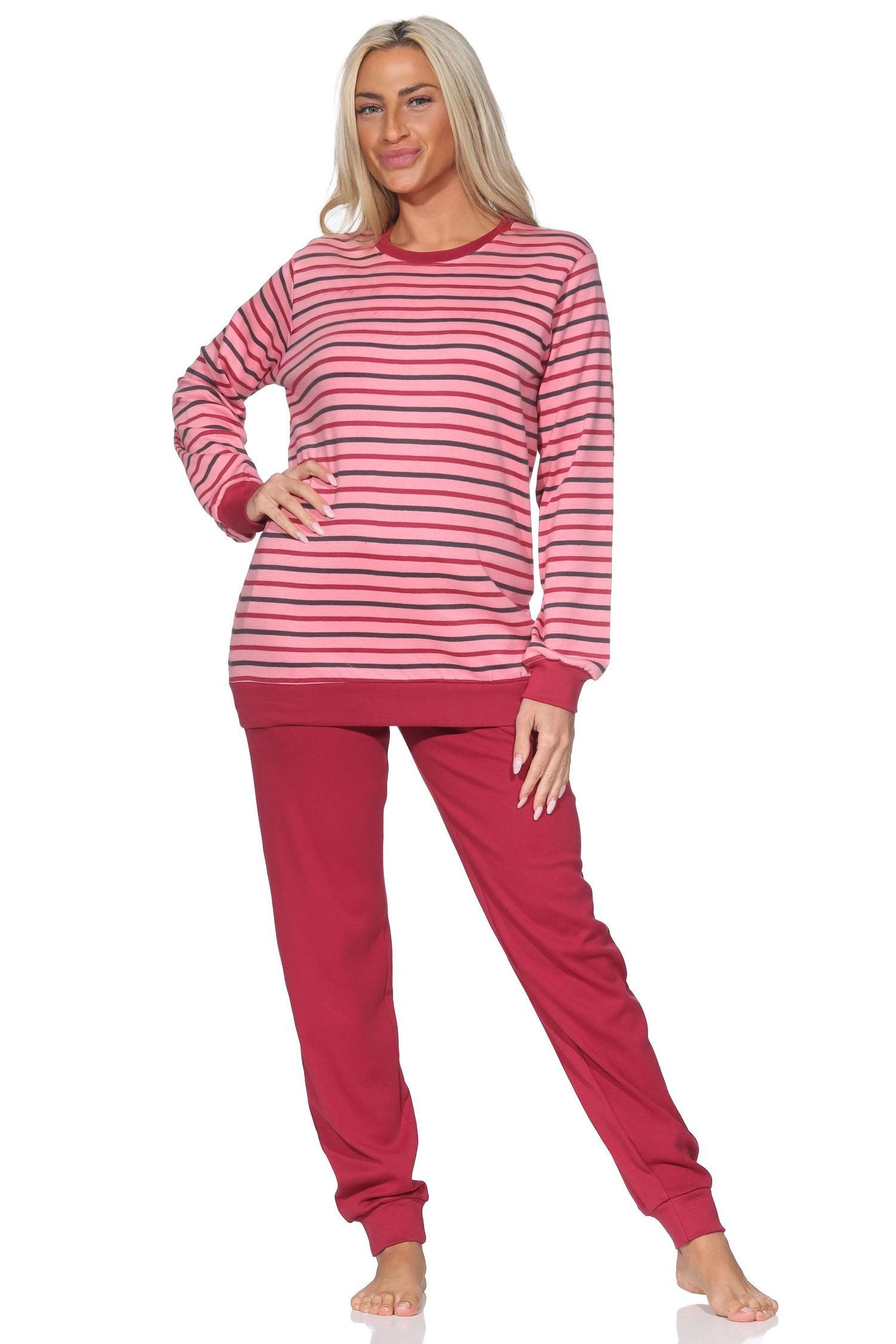 Normann Pyjama Normann Damen langarm Schlafanzug