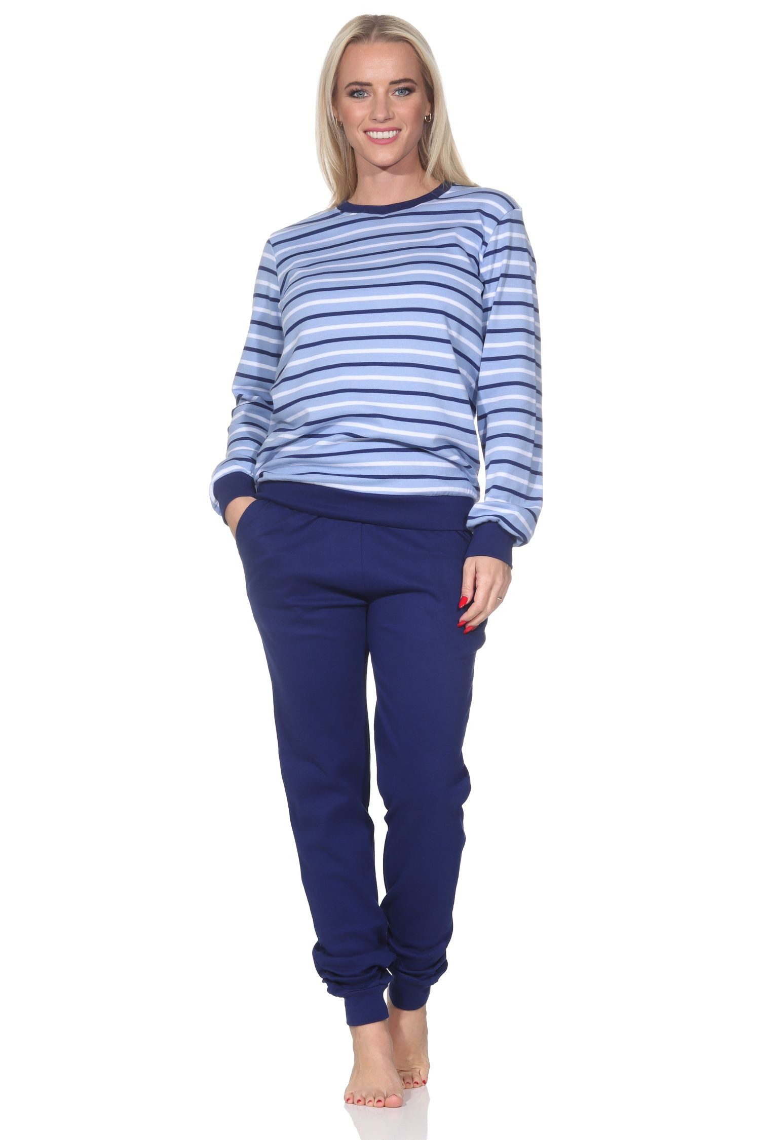 Normann Pyjama Normann Damen langarm Schlafanzug