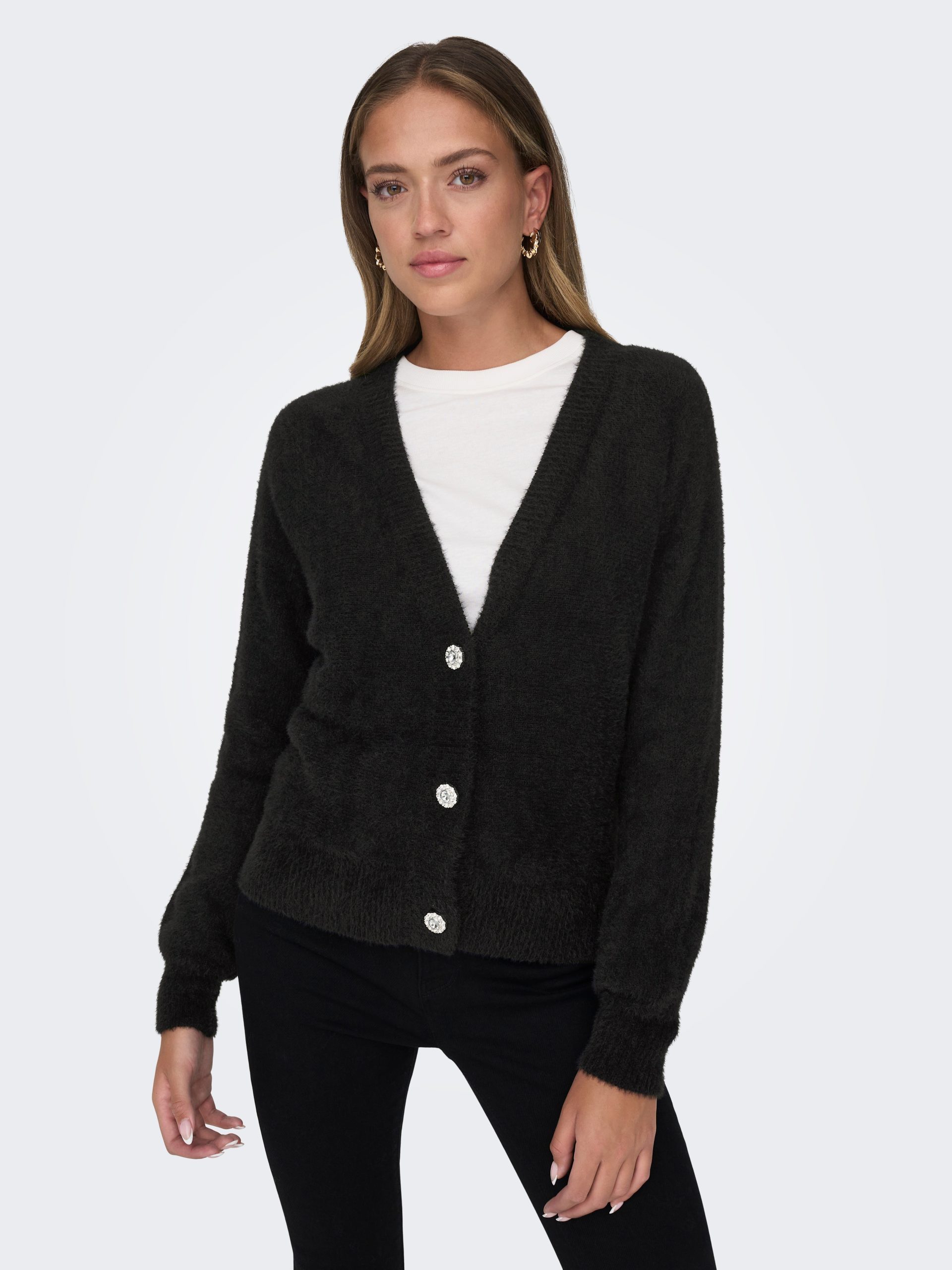 ONLY Strickjacke "ONLELLA PIUMO LS CARDIGAN KNT NOOS"