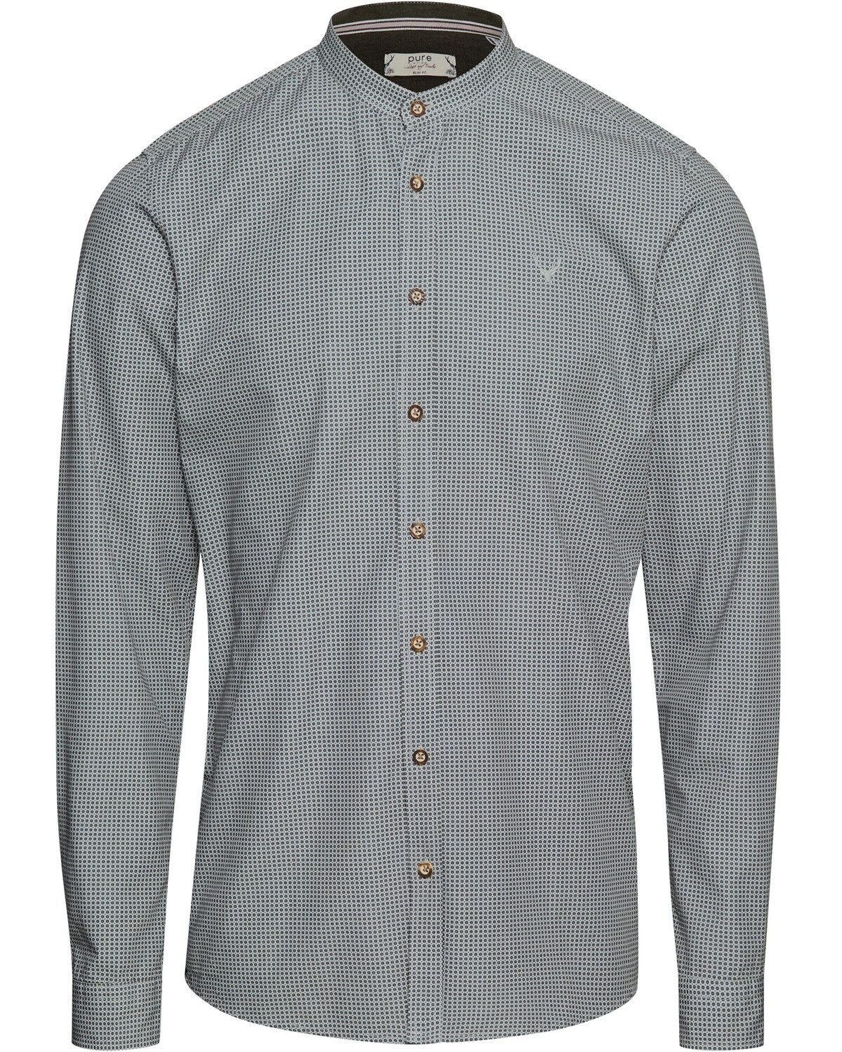 Pure Trachtenhemd Stehkragenhemd