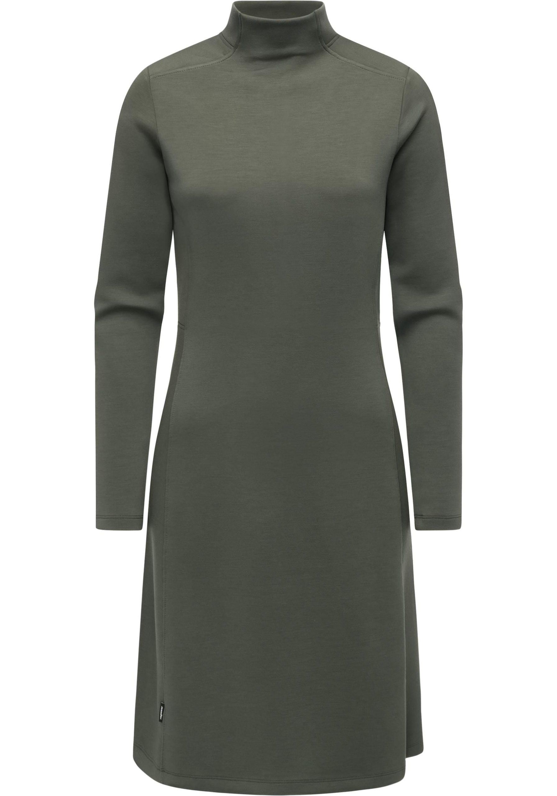 Ragwear A-Linien-Kleid "Leavie" Ohne Taschen Modisches Damen Sweatkleid mit Stehkragen