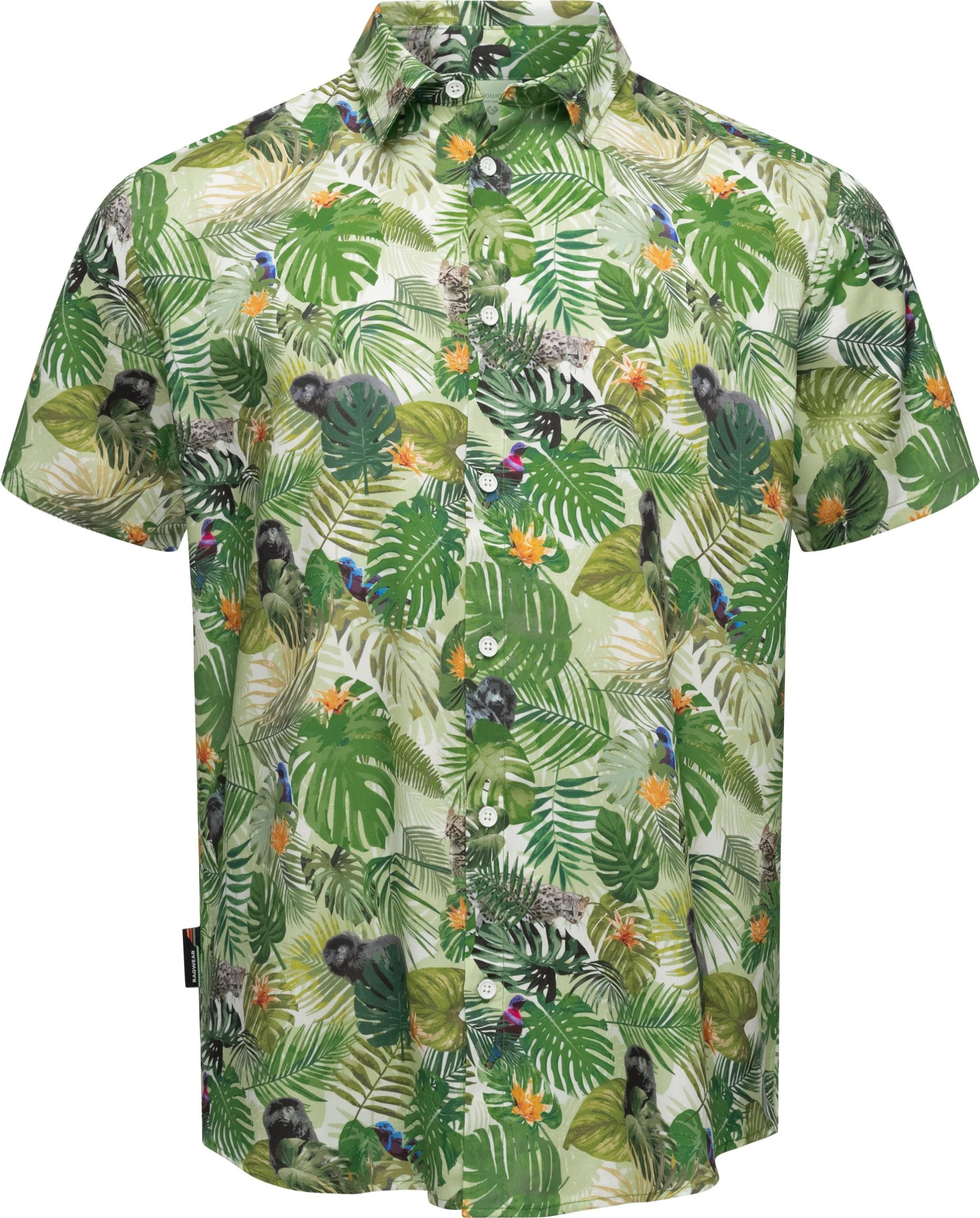 Ragwear Hawaiihemd "Omerro" Sommerliches Herren Hemd mit hawaiianischem Print