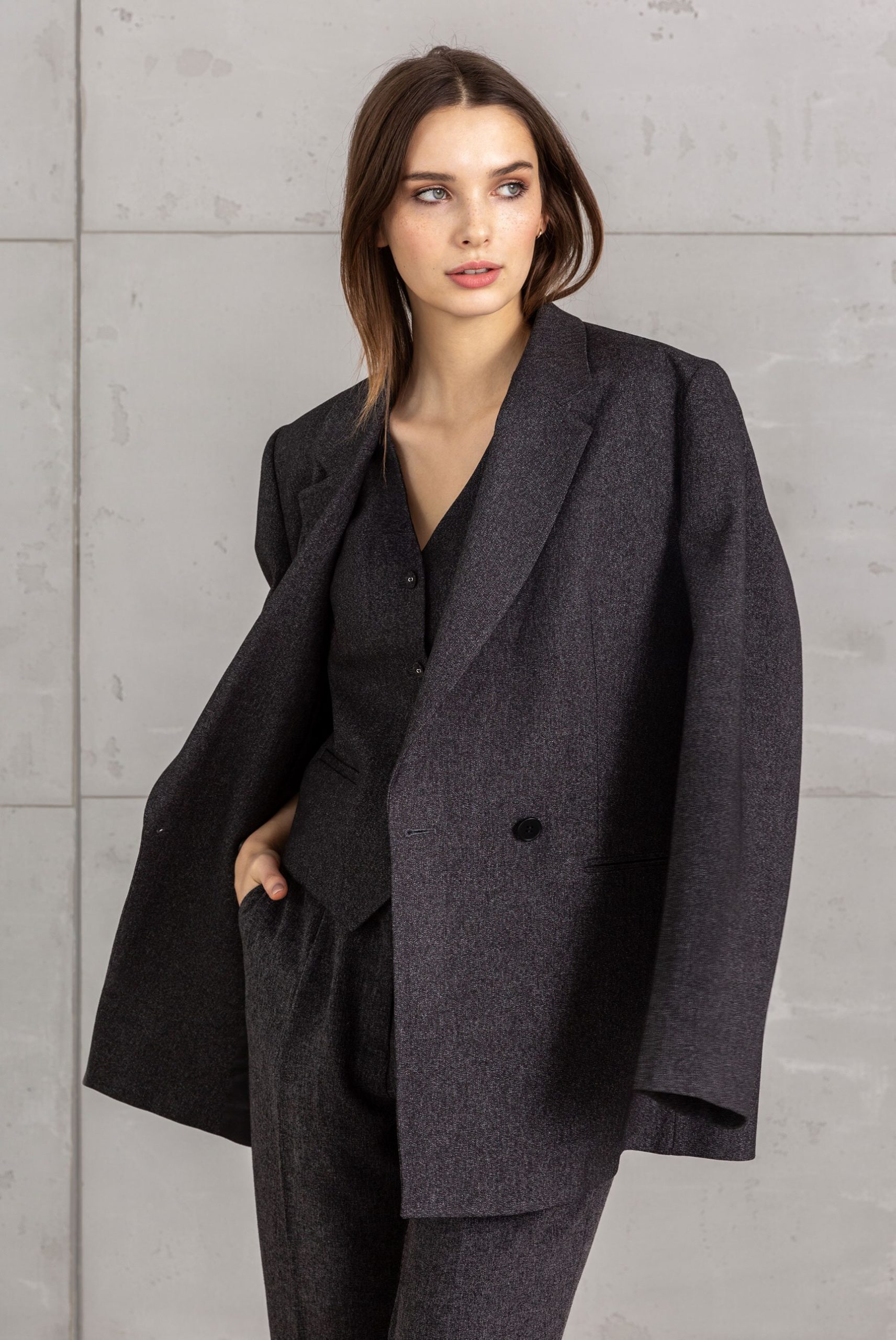 SENSES.THE LABEL Sweatblazer mit Reverskragen