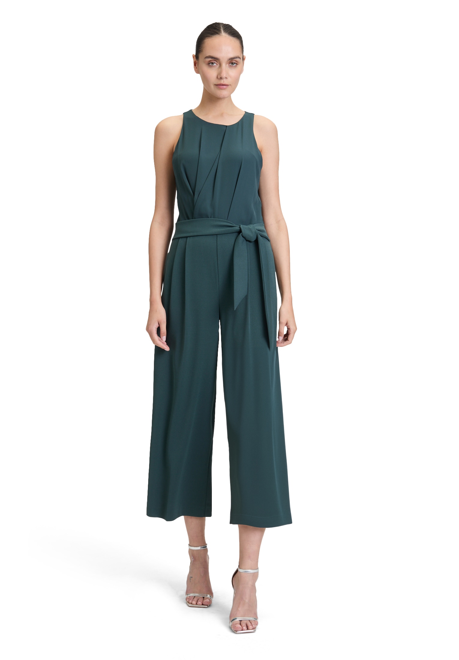 Vera Mont 7/8-Overall "Damen Jumpsuit mit Bindegürtel" 1 tlg.
