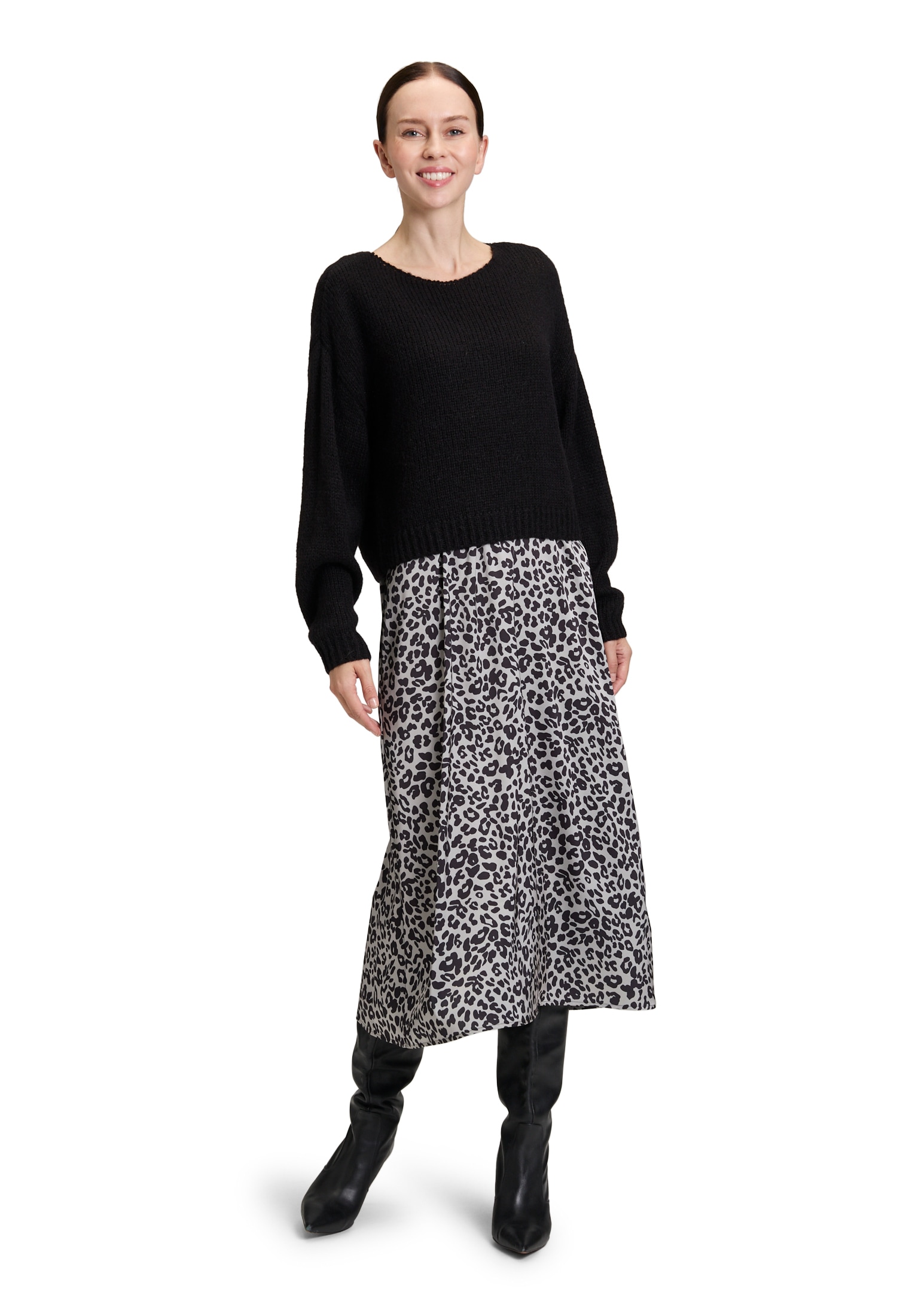 Vera Mont Druckkleid "Damen Casual-Kleid zweiteilig" Ohne Tasche