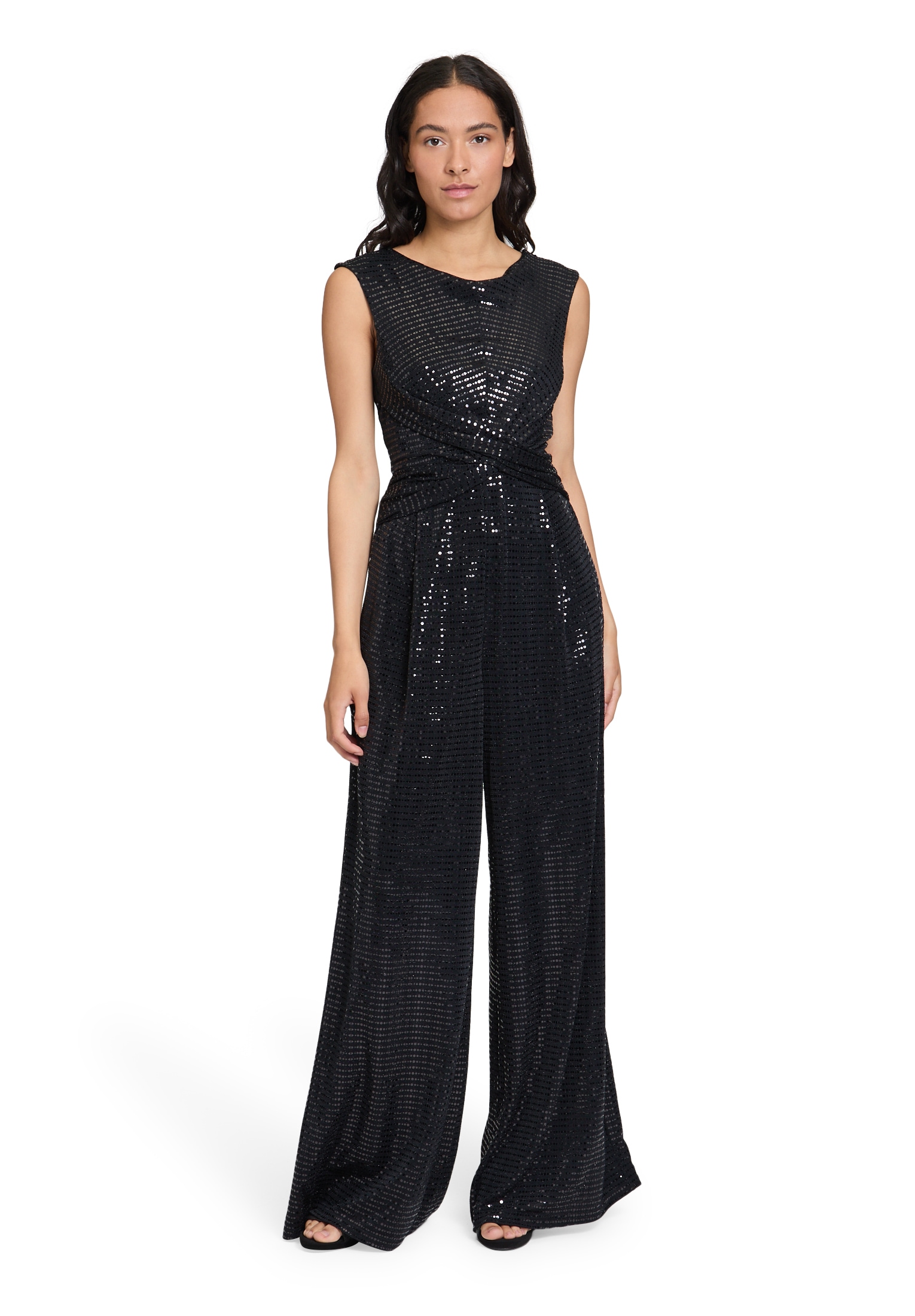 Vera Mont Overall "Damen Jumpsuit im Glitzer-Look" 1 Stk. tlg.