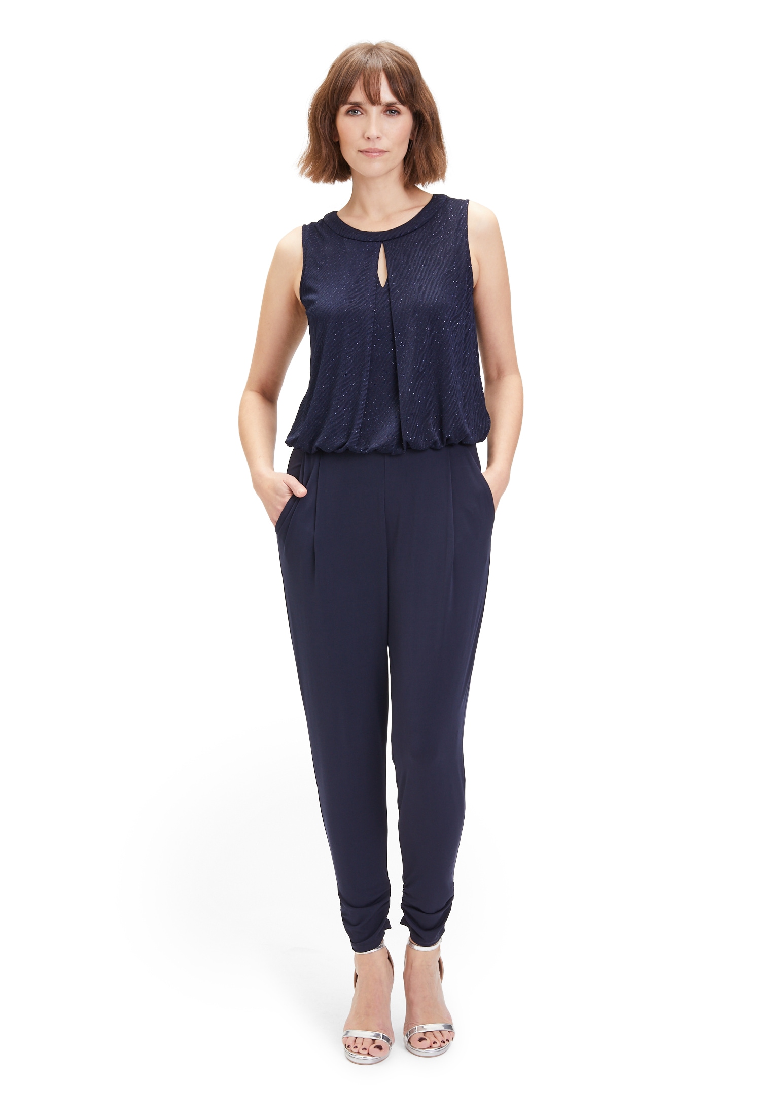 Vera Mont Overall "Damen Jumpsuit im Glitzer-Look" 1 tlg. Glitzer