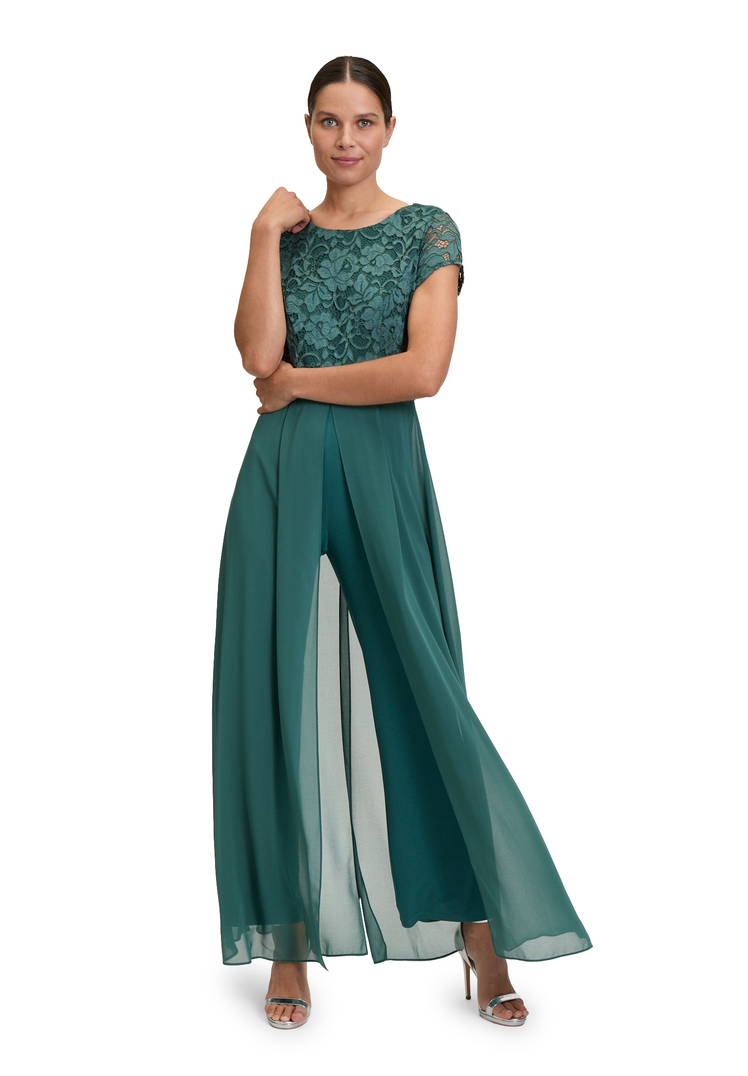 Vera Mont Overall "Damen Jumpsuit kurzarm" 1 Stk. tlg. Design
