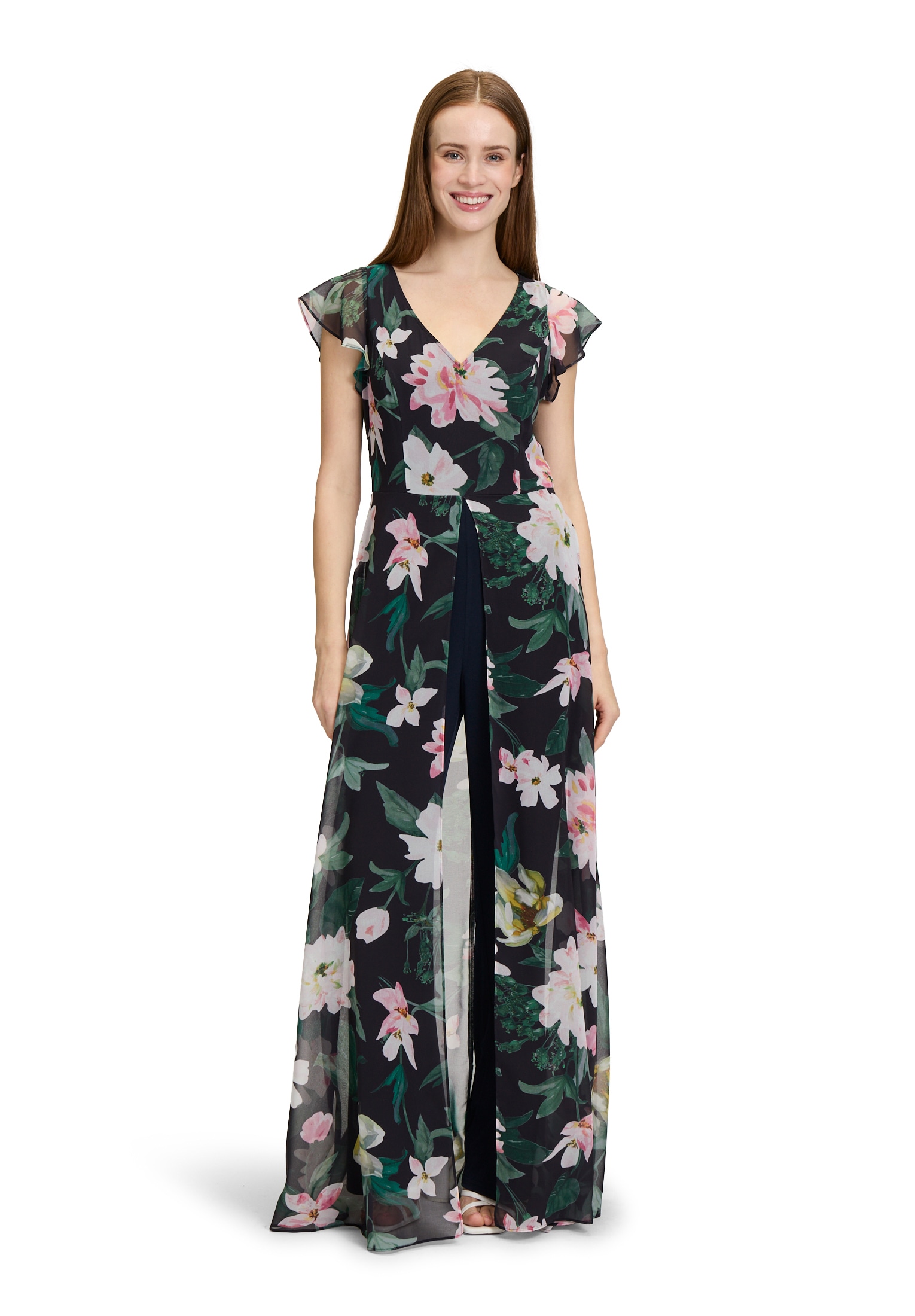Vera Mont Overall "Damen Jumpsuit kurzarm" 1 Stk. tlg. Druck