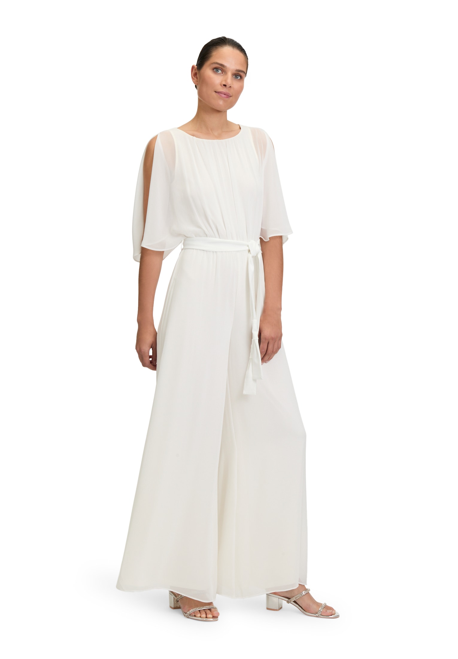 Vera Mont Overall "Damen Jumpsuit mit Bindegürtel" 1 Stk. tlg. Design