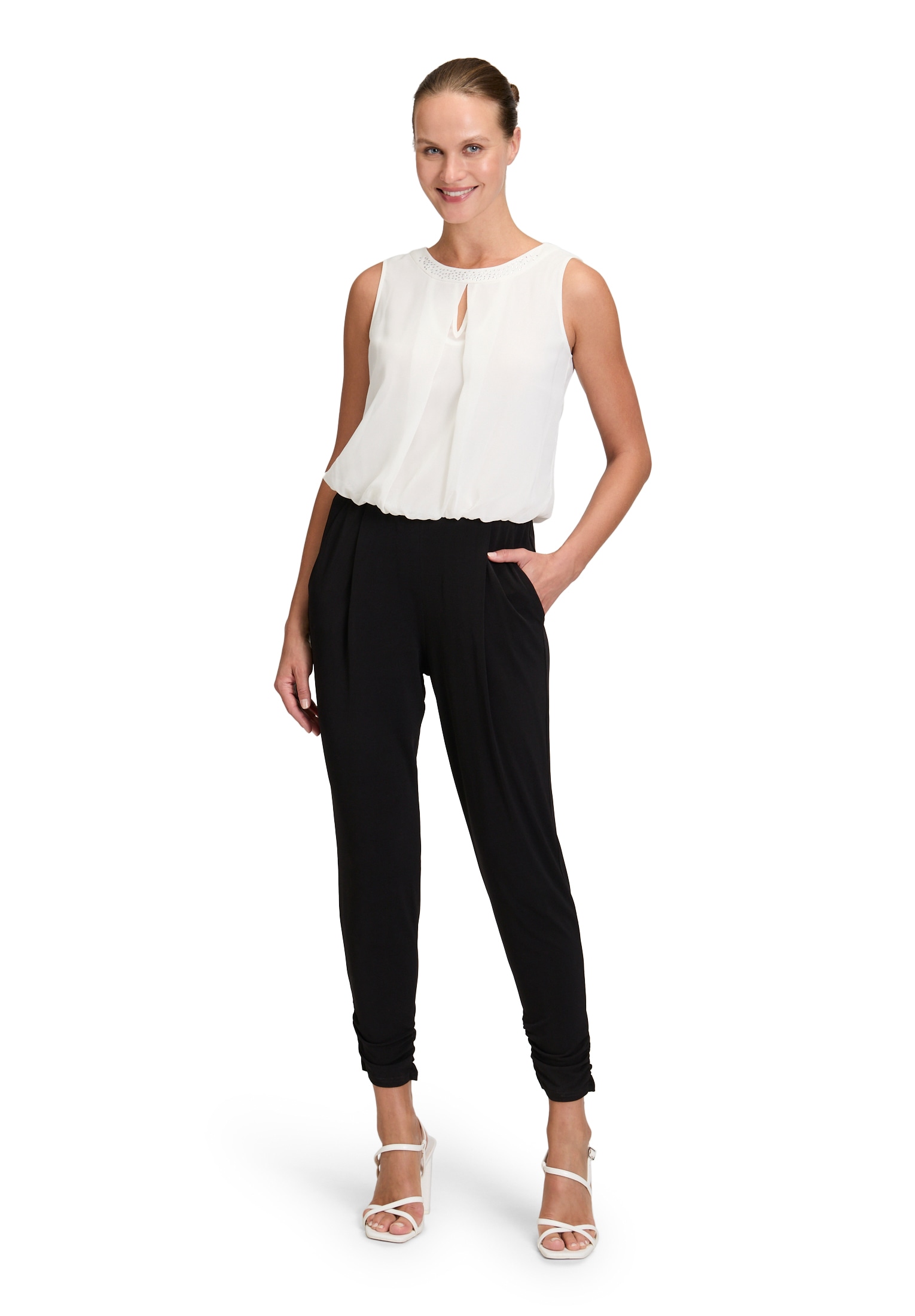 Vera Mont Overall "Damen Jumpsuit mit Cut-Outs" 1 Stk. tlg. Cut-Outs