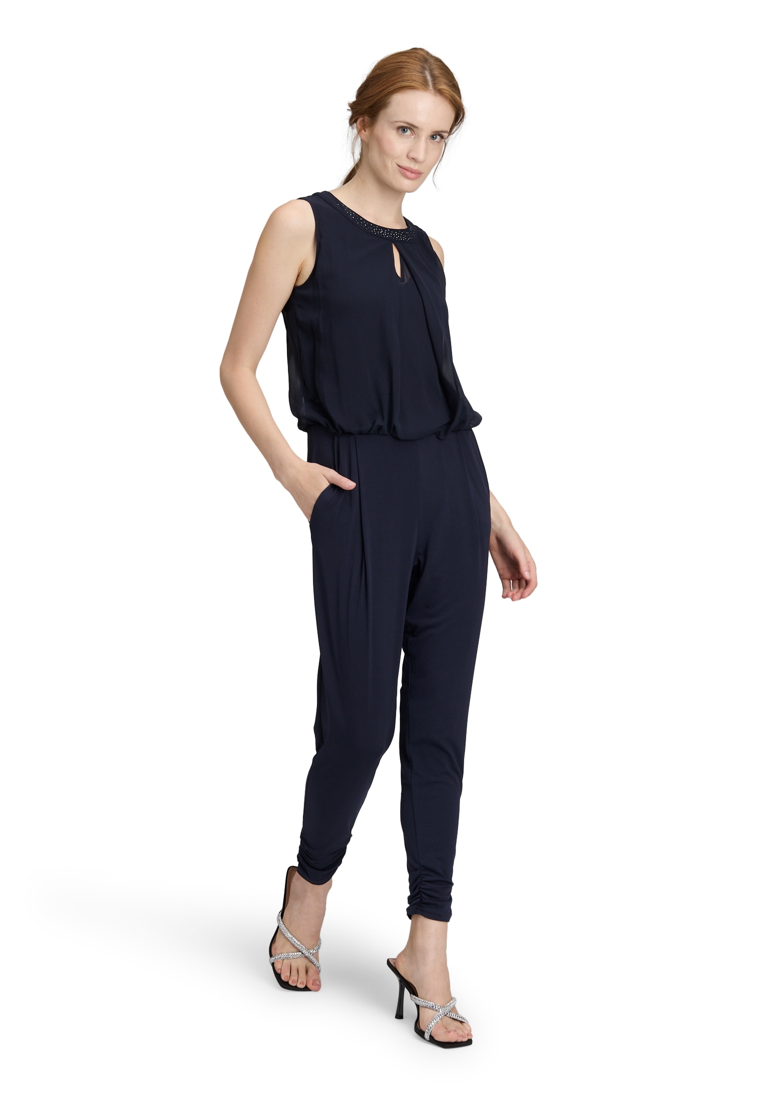 Vera Mont Overall "Damen Jumpsuit mit Cut-Outs" 1 Stk. tlg. Cut-Outs