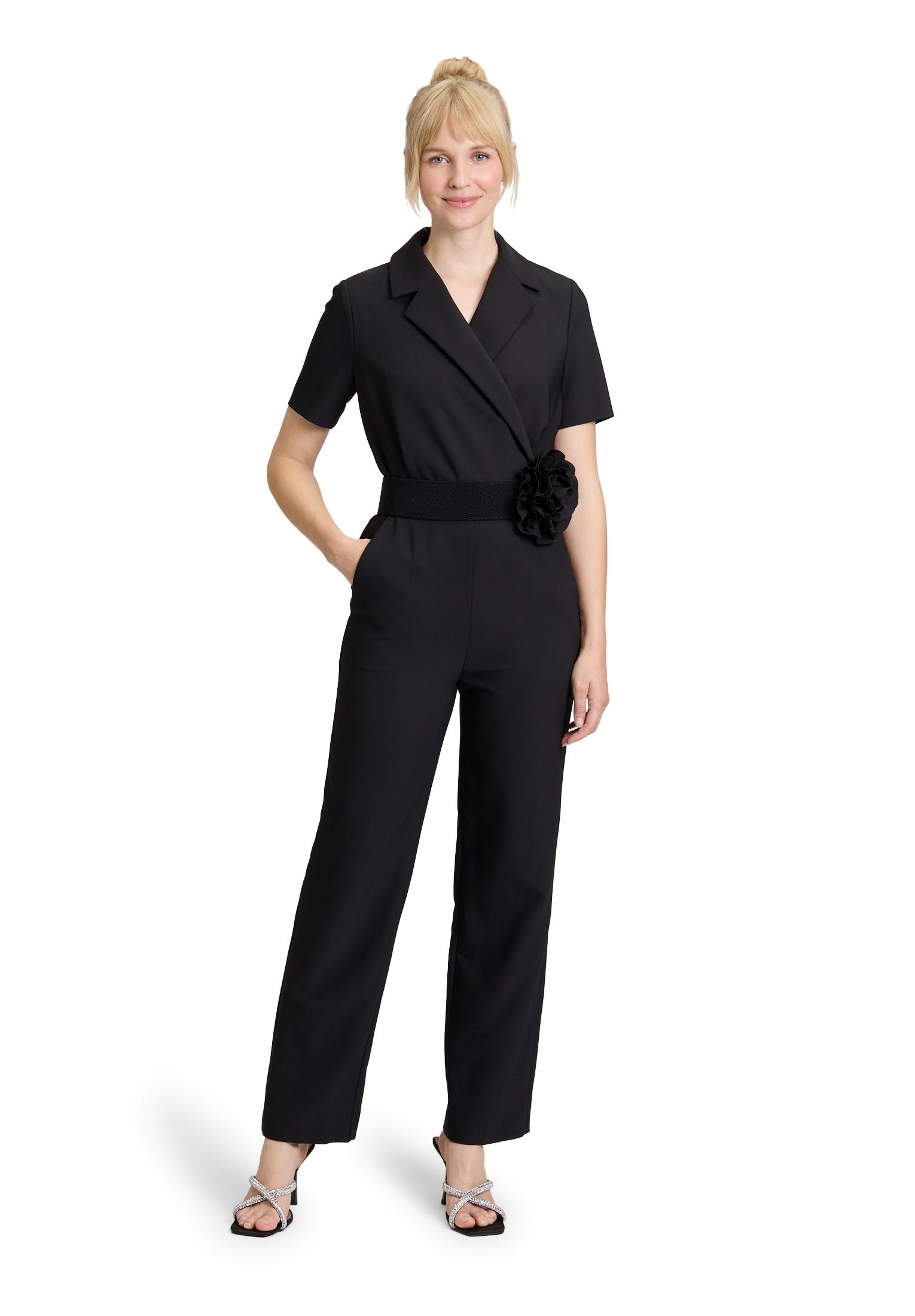 Vera Mont Overall "Damen Jumpsuit mit Gürtel" 1 Stk. tlg.