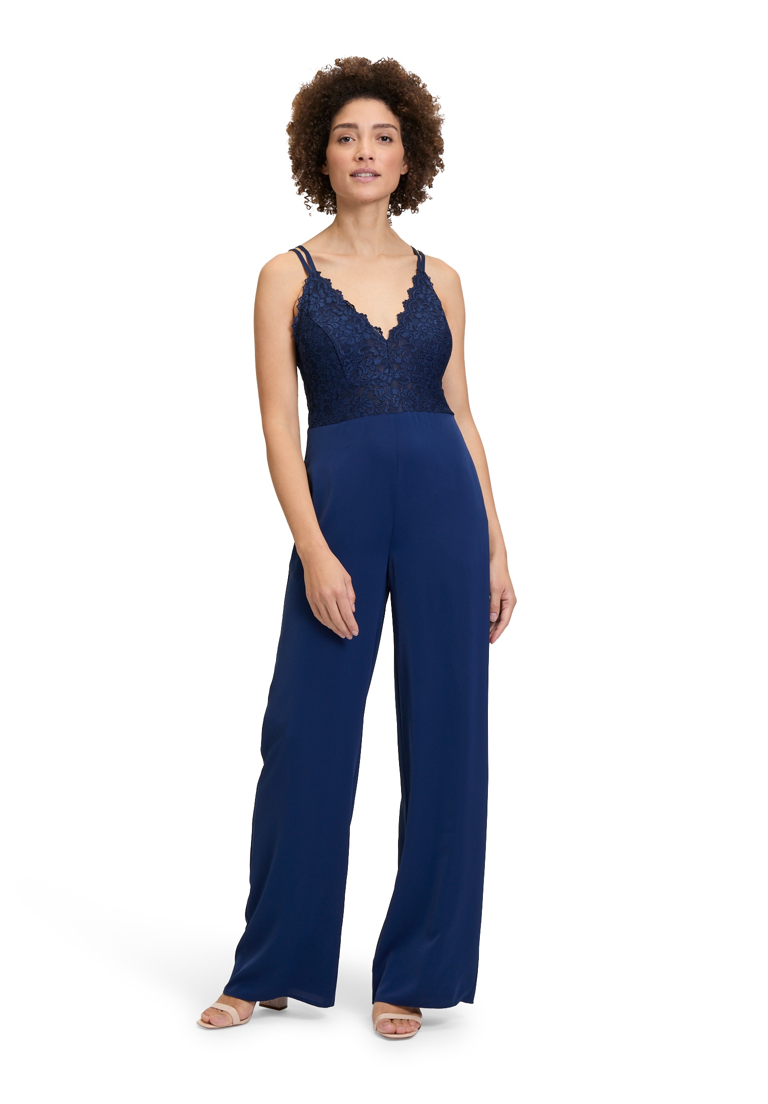 Vera Mont Overall "Damen Jumpsuit mit Spitze" 1 Stk. tlg. Spitze
