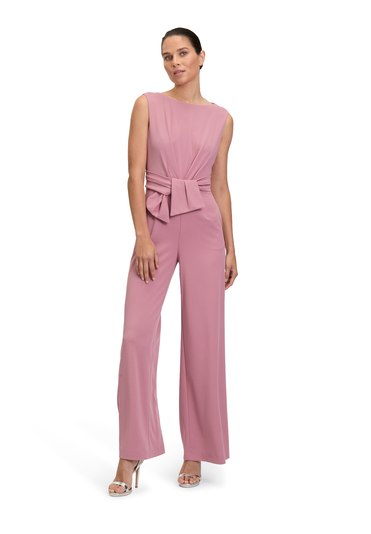 Vera Mont Overall "Damen Jumpsuit mit weitem Bein" 1 Stk. tlg. Bunddetail