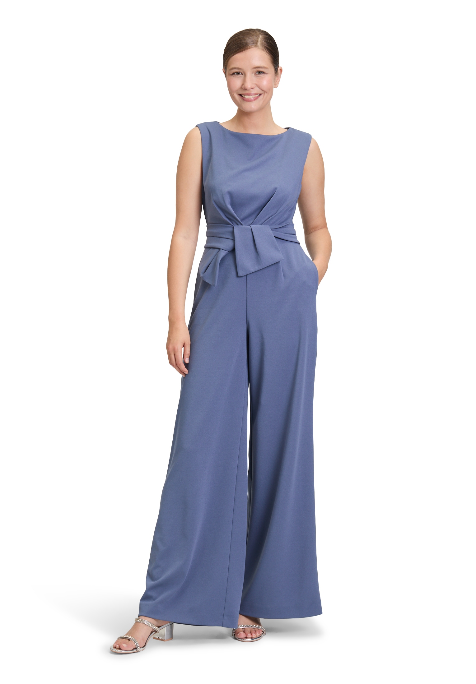 Vera Mont Overall "Damen Jumpsuit mit weitem Bein" 1 tlg. Bunddetail
