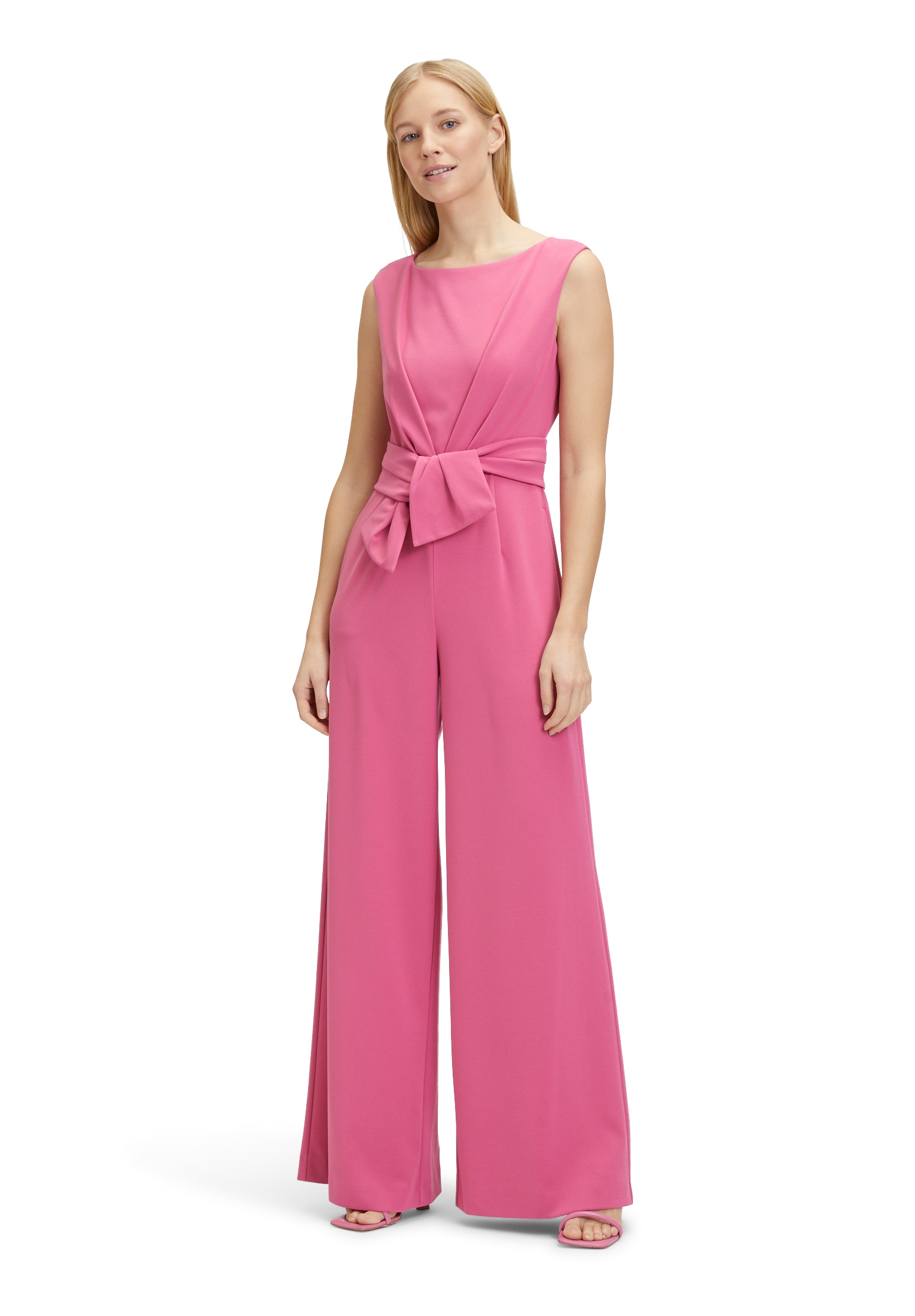 Vera Mont Overall "Damen Jumpsuit mit weitem Bein" 1 tlg. Bunddetail