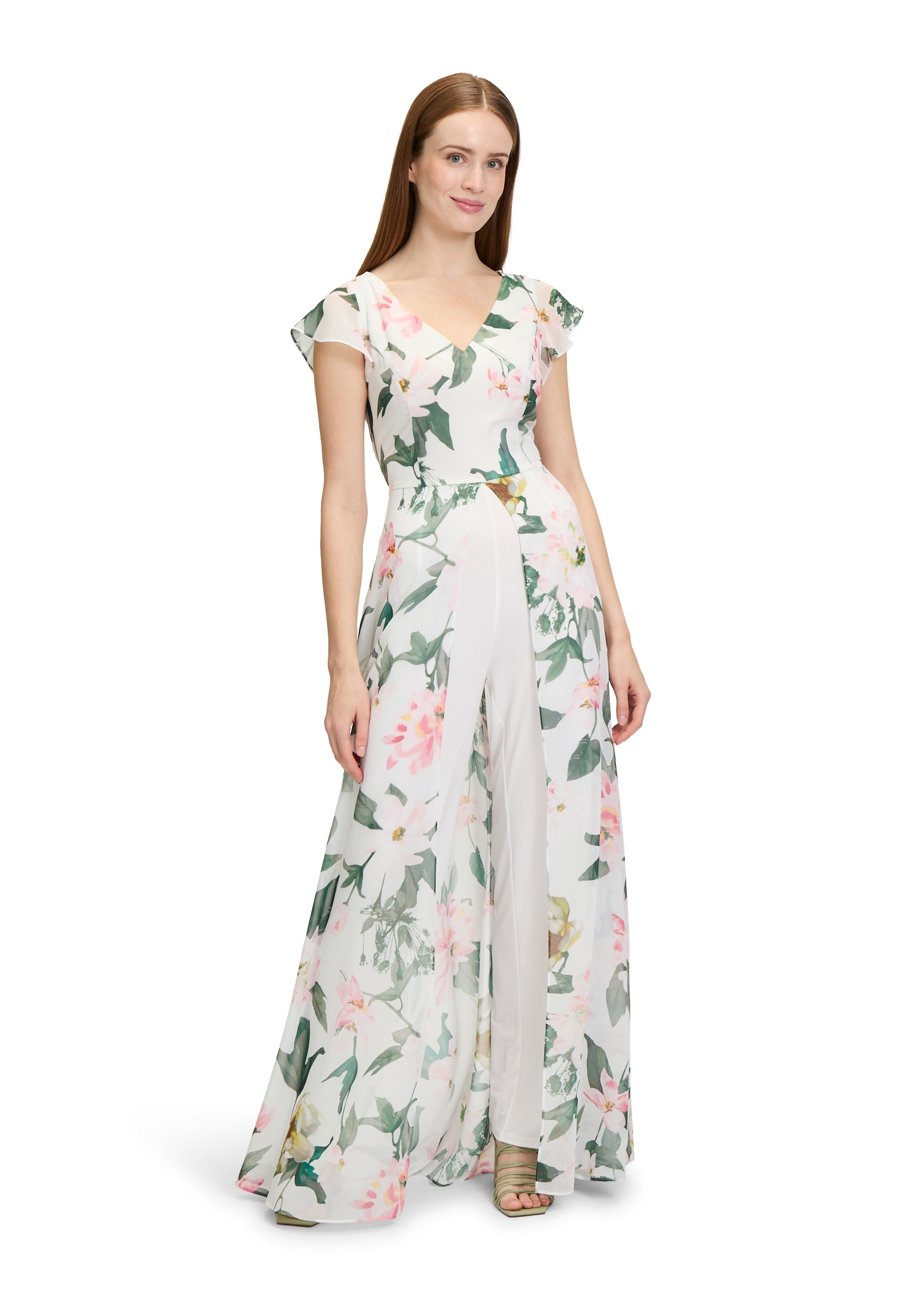 Vera Mont Overall "Vera Mont Damen Jumpsuit kurzarm" 1 Stk. tlg. Druck