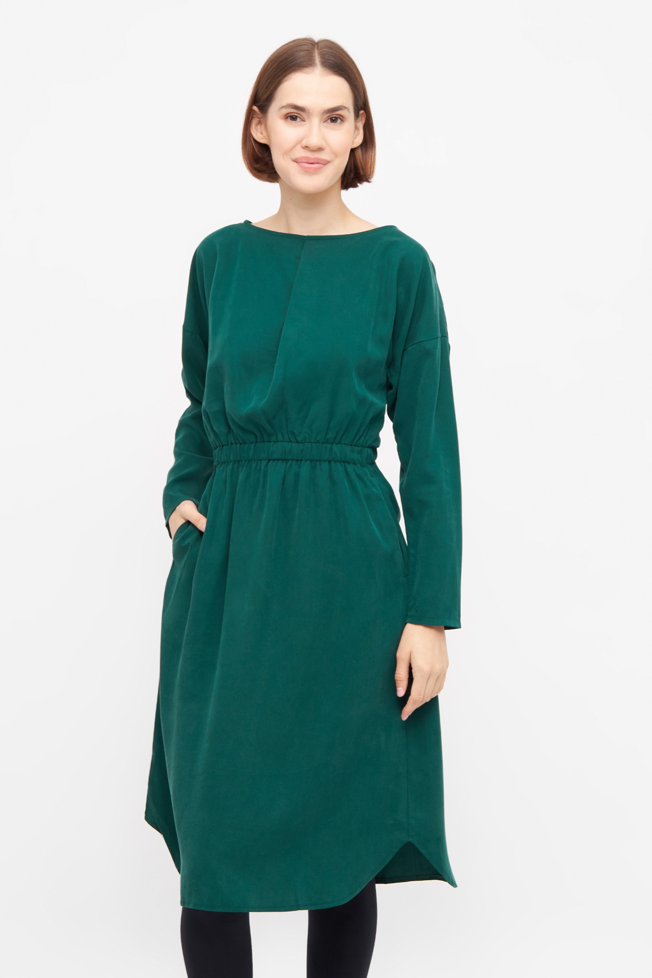 Widda Damen vegan Kleid Hanka WaldgrÃ¼n