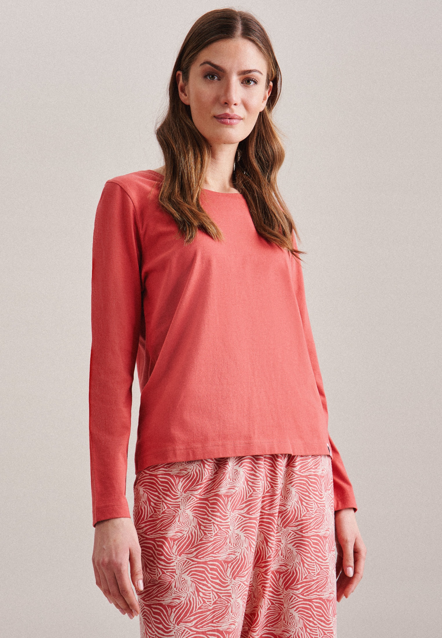 seidensticker Pyjama "Schwarze Rose"