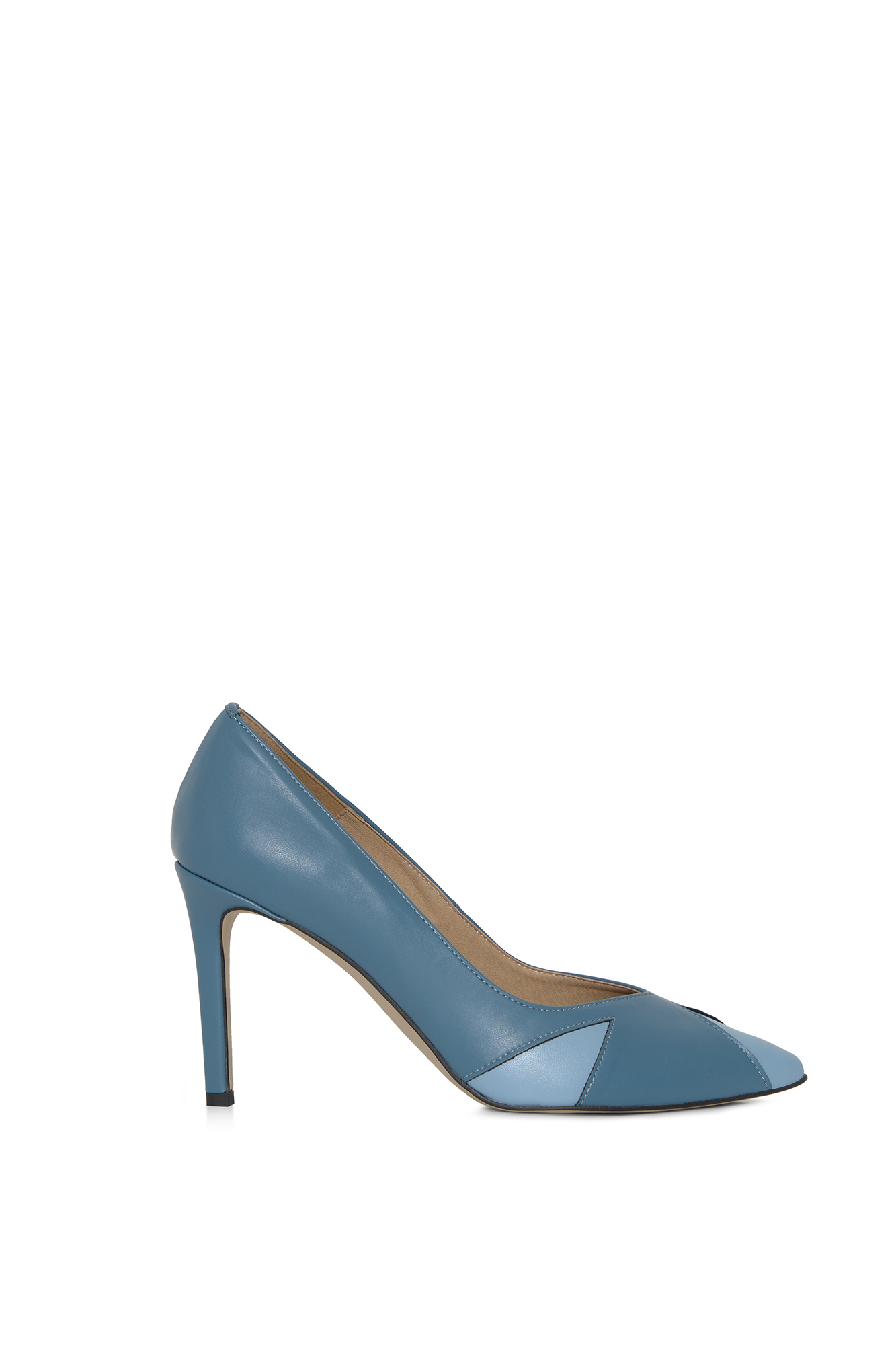 AGAZI Damen vegan Pumps Ivo Jeans Blau