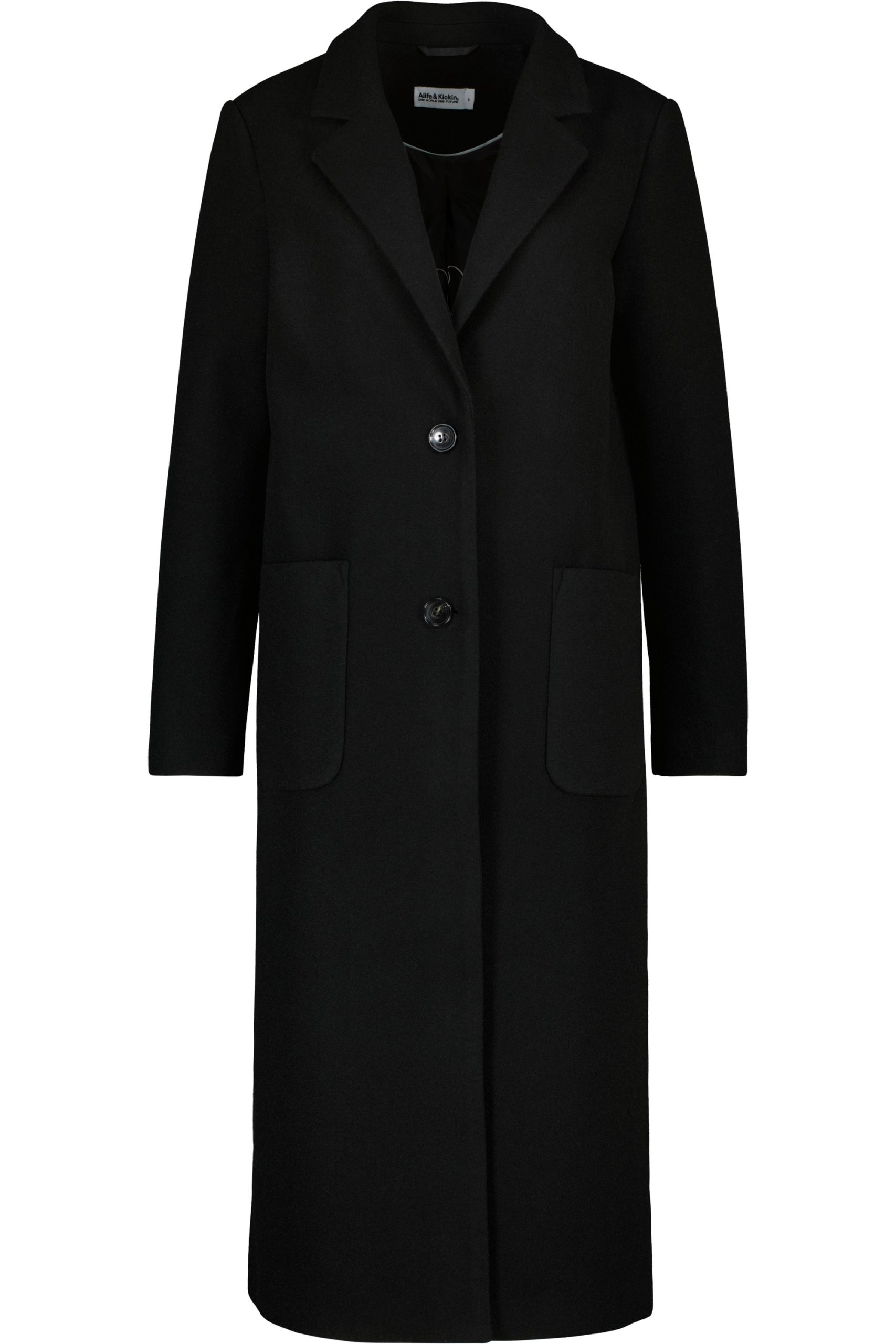 Alife & Kickin Winterjacke "Damen DierdreAK A" ohne Kapuze Klassischer Wintermantel in schmaler, gerader Passform und Wolloptik