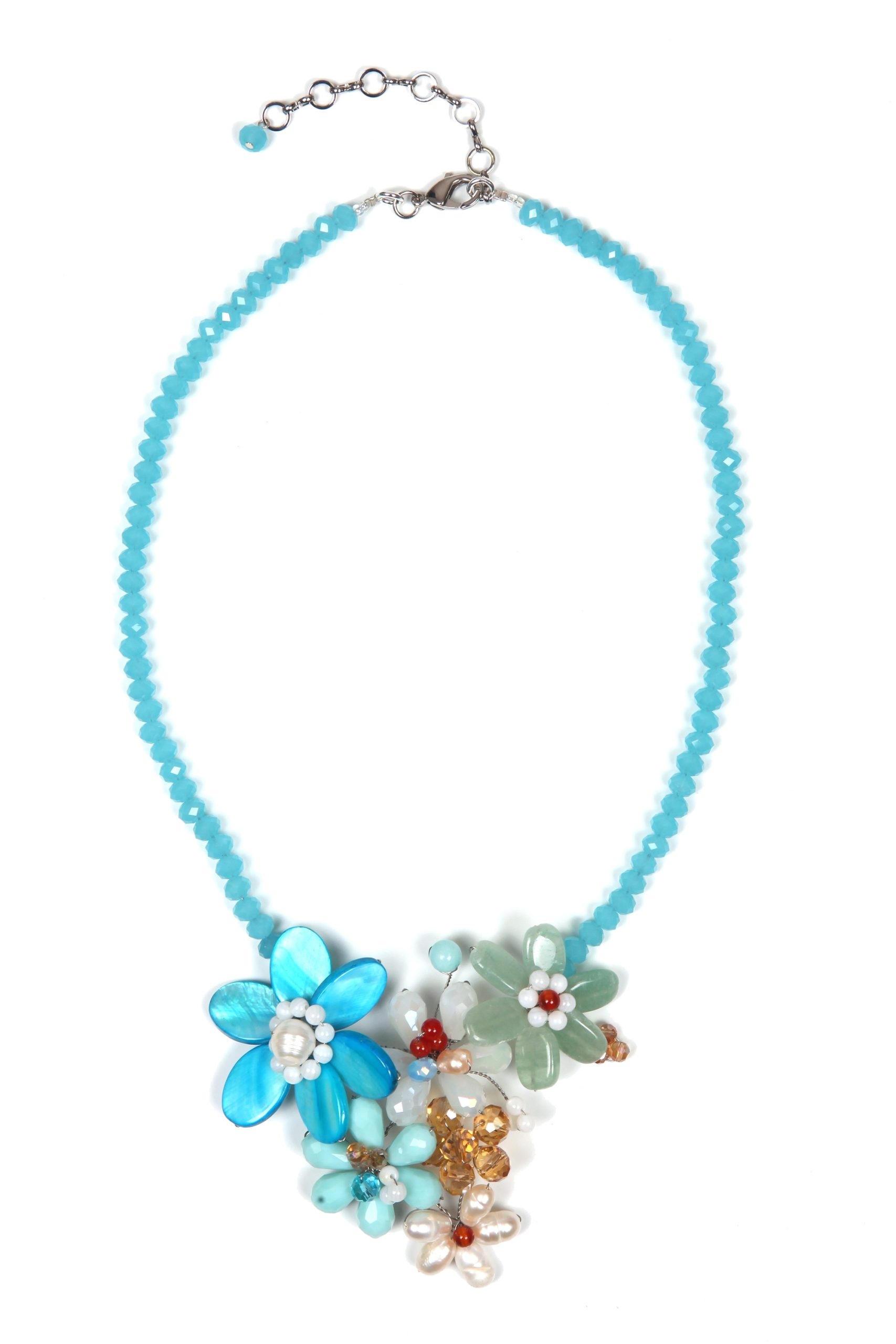 Allgäu Rebell Kette mit Anhänger "Norah" mit Glasperlen