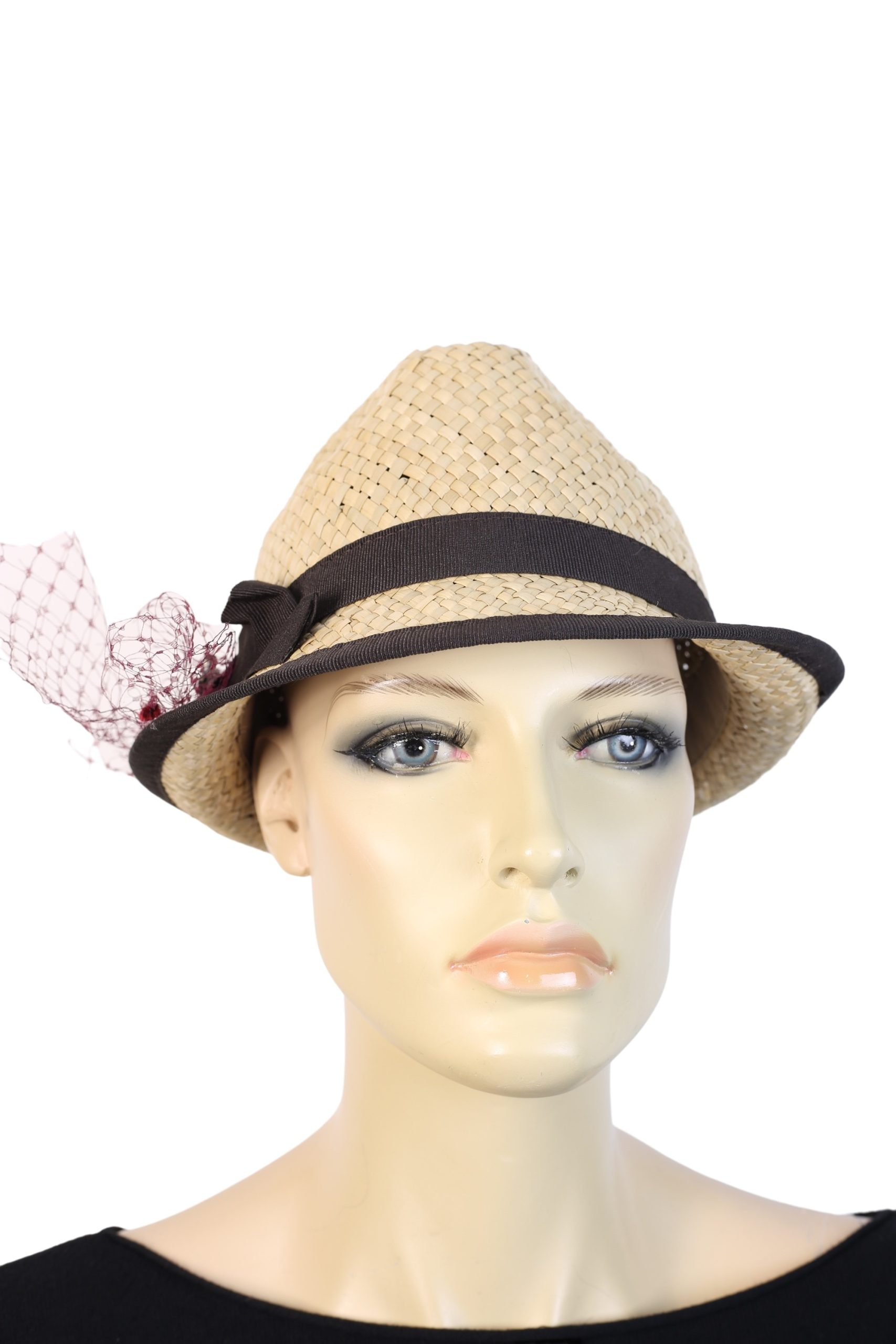 Allgäu Rebell Trachtenhut "München" 1 Stk. tlg. aus Bast, Made in Italy